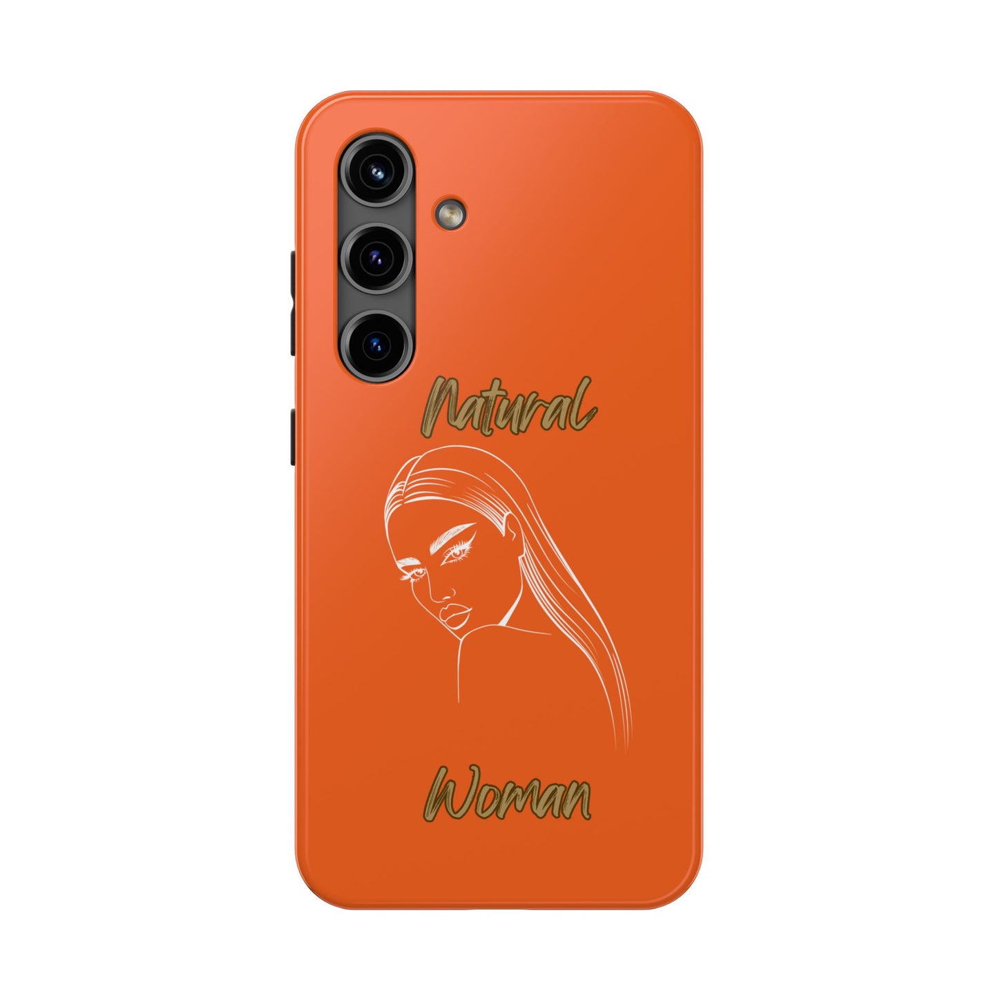 Natural Woman The Stare (WL) Tough Phone Cases ORANGE