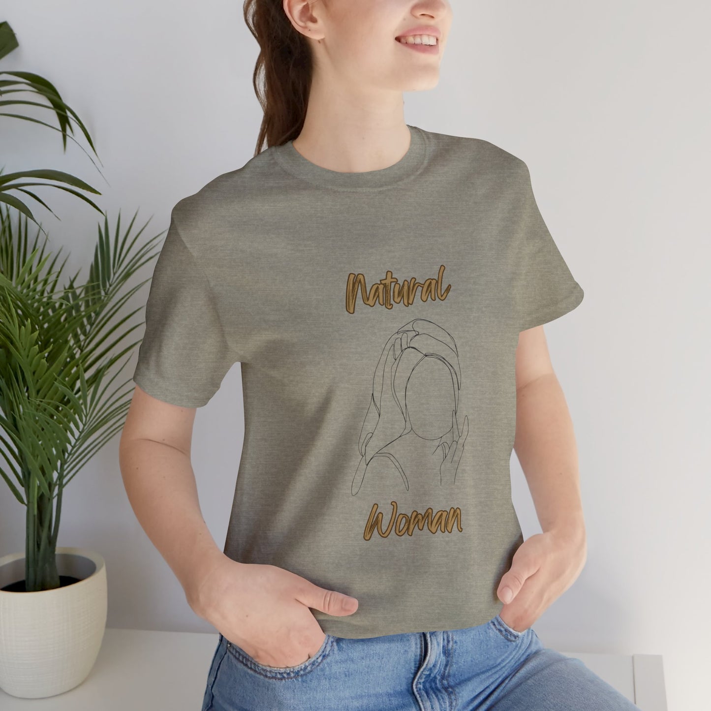 Natural Woman Towel Wrapped (BL) Short Sleeve T-Shirt