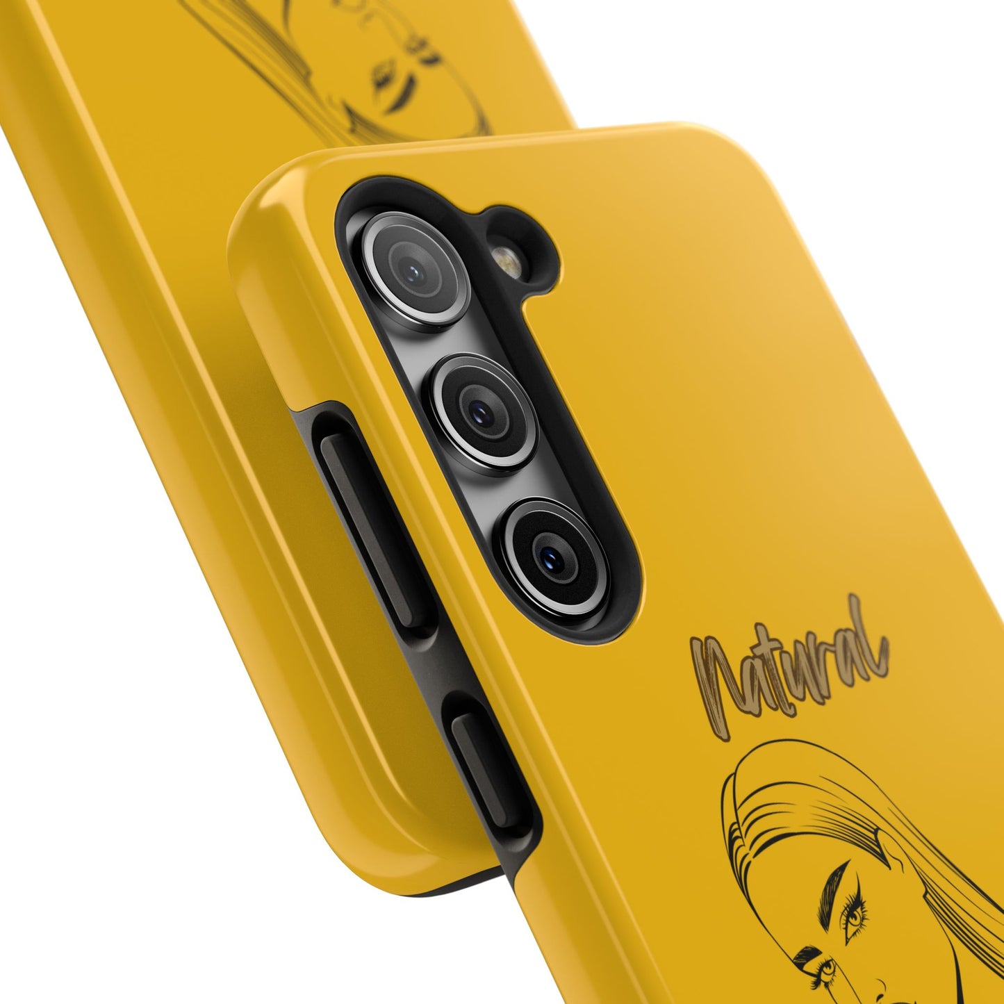 Natural Woman The Stare (BL)Tough Phone Cases YELLOW