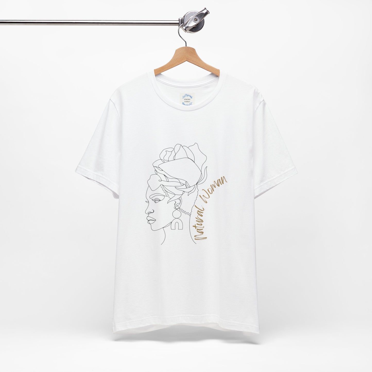 Natural Woman Flower Wrap (BL) Short Sleeve T-Shirt