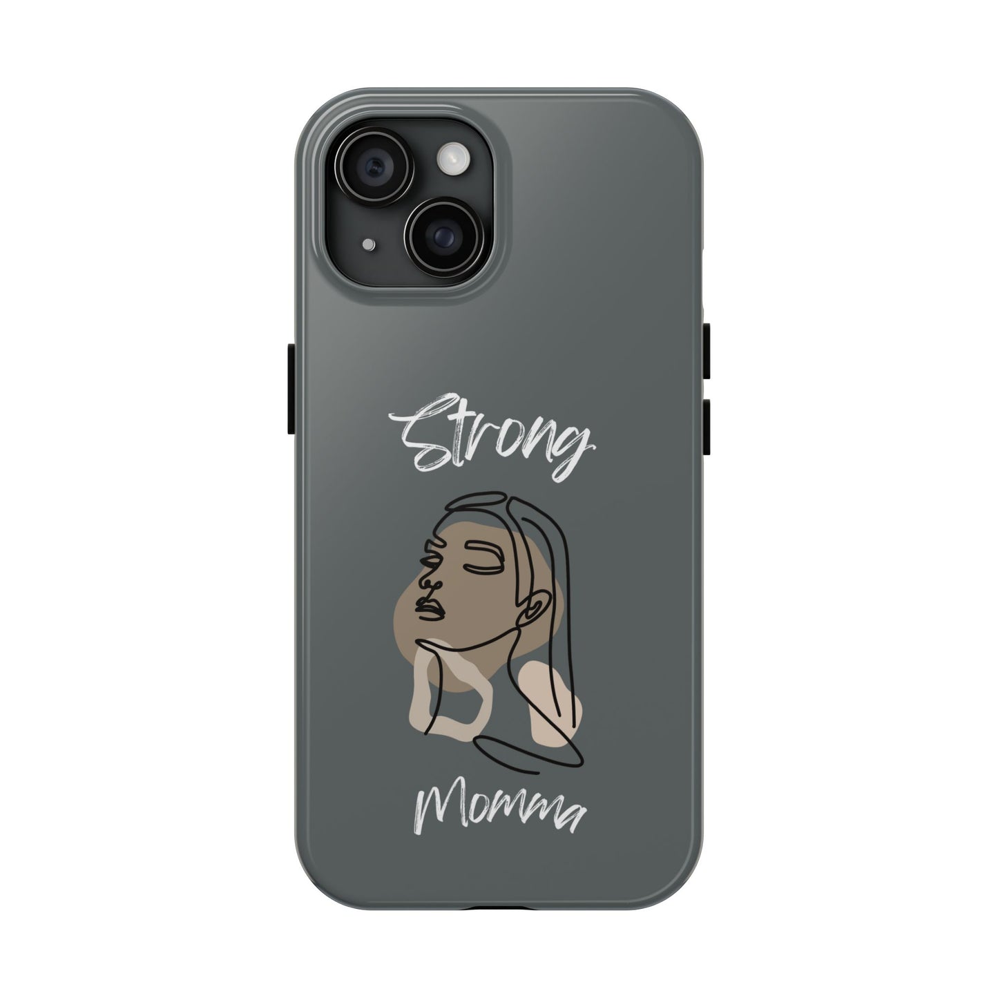 Strong Momma (WL) Tough Phone Cases DARK GREY