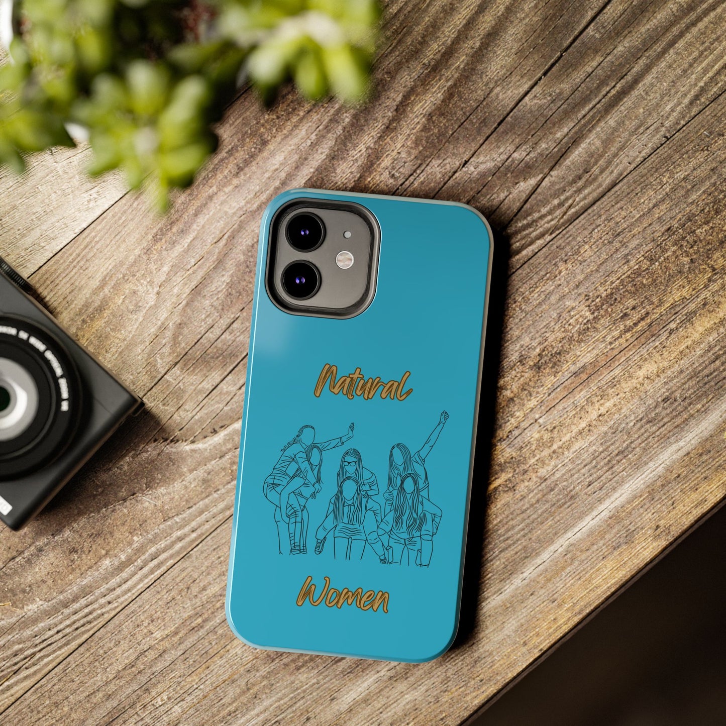 Natural Woman Piggy Back (BL)Tough Phone Cases TURQOISE