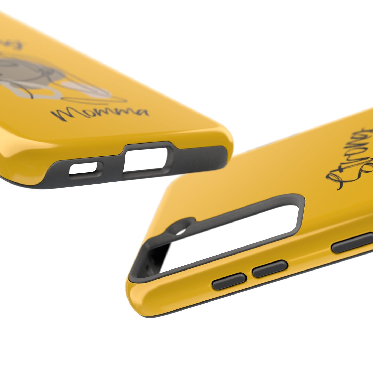 STRONG MOMMA Samsung Galaxy Tough Phone Cases (BL) Yellow
