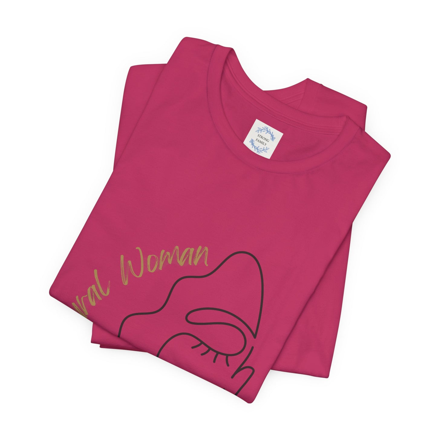 Natural Woman Half Face (BL) Short Sleeve T-Shirt