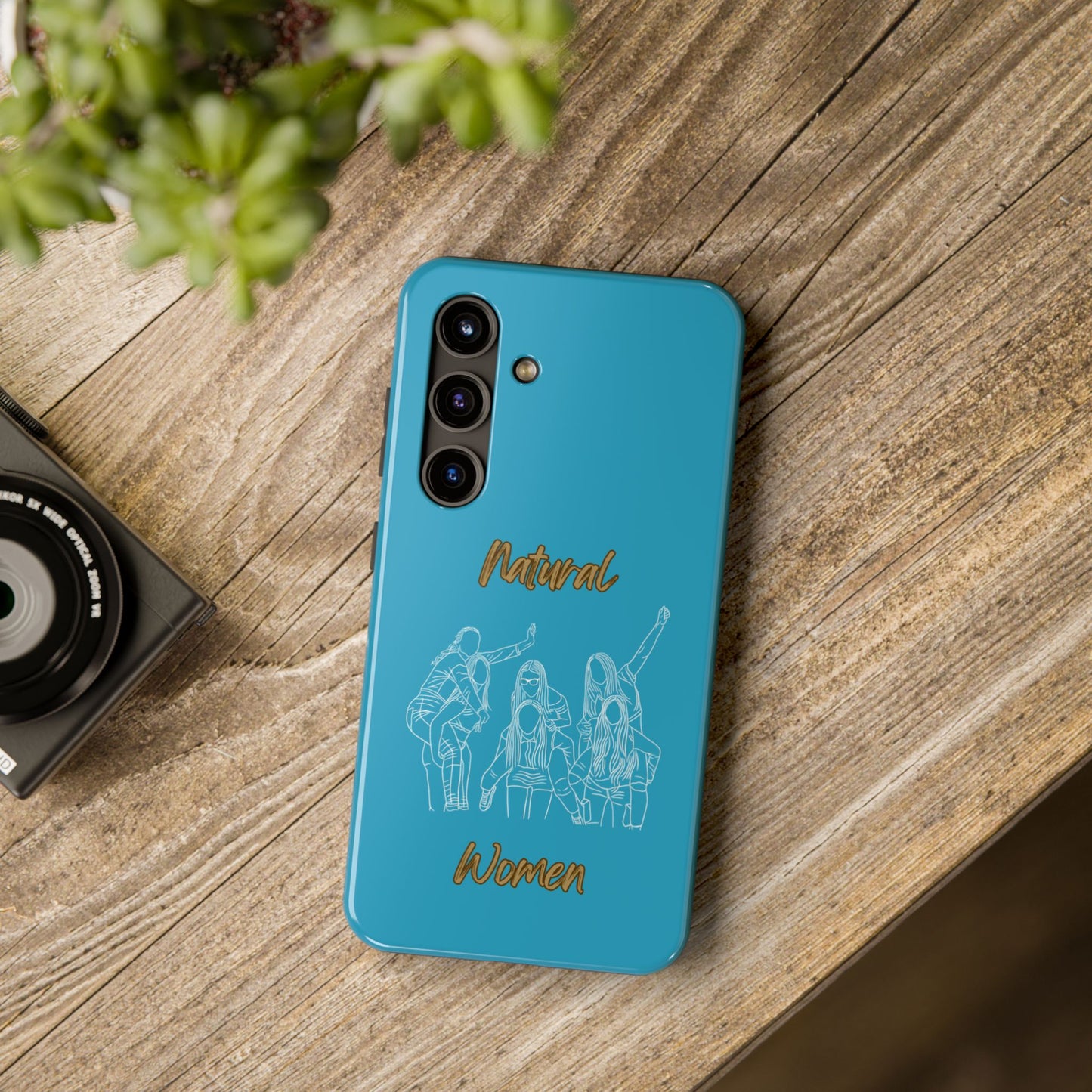 Natural Woman Piggy Back (WL)Tough Phone Cases TURQUOISE