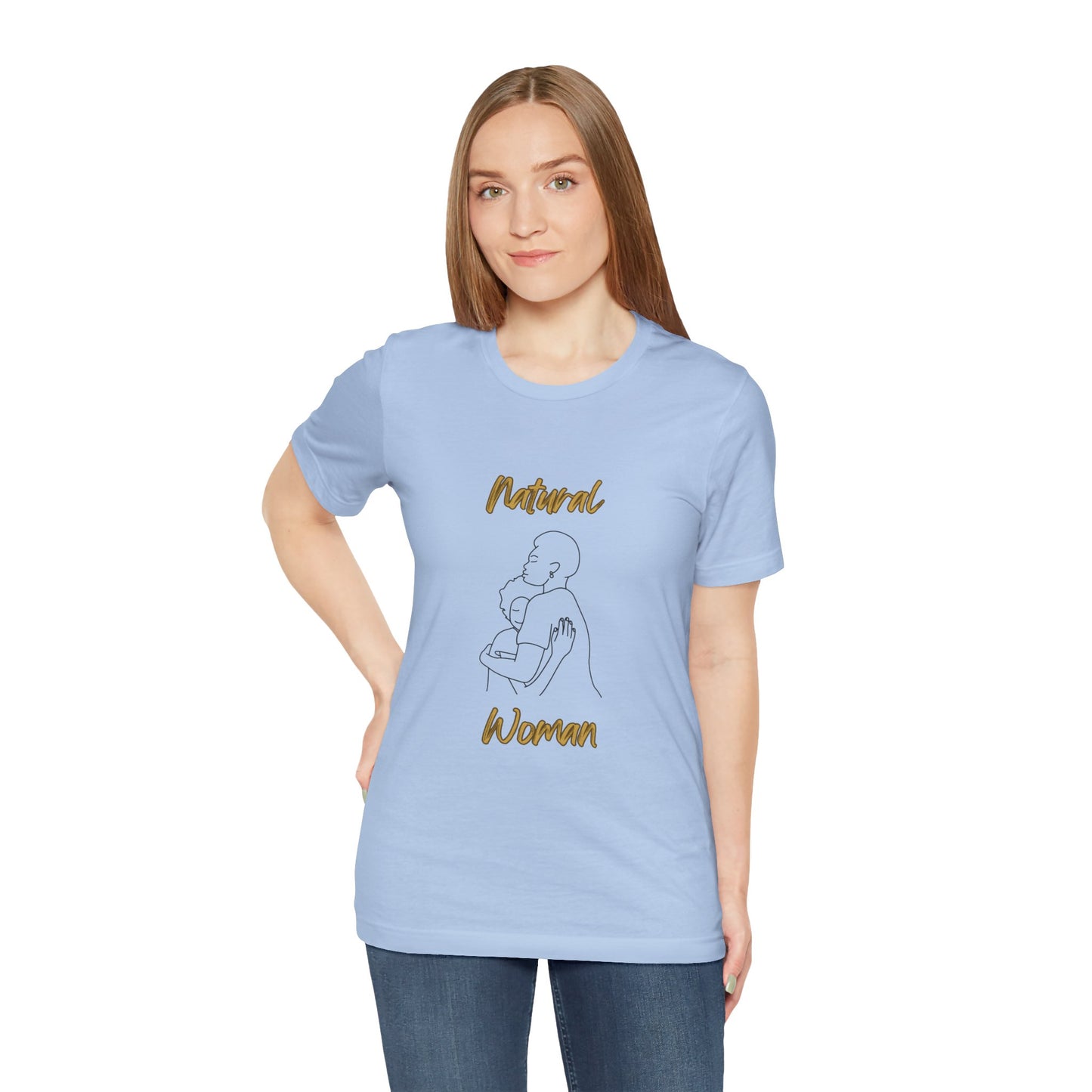 Natural Woman Safe With Momma (BL) Short Sleeve T-Shirt