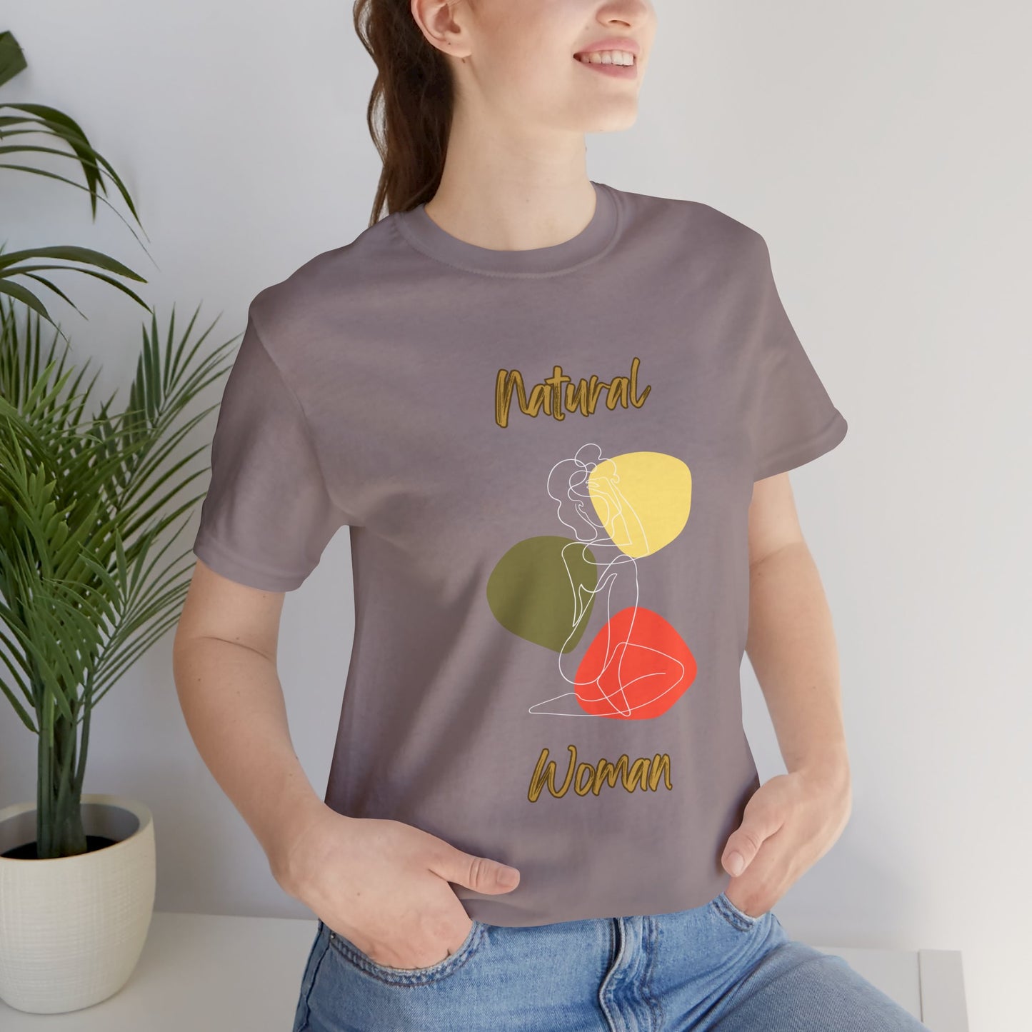 Natural Woman Colorful Pose (WL) Short Sleeve T-Shirt
