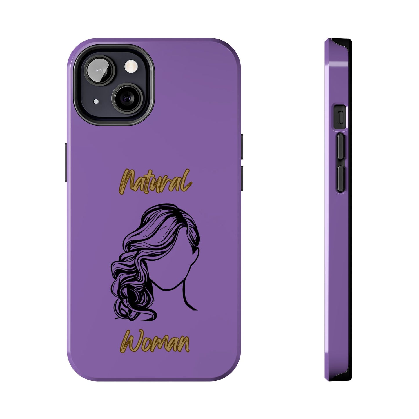 Natural Woman Long Curl (BL)Tough Phone Cases LIGHT PURPLE