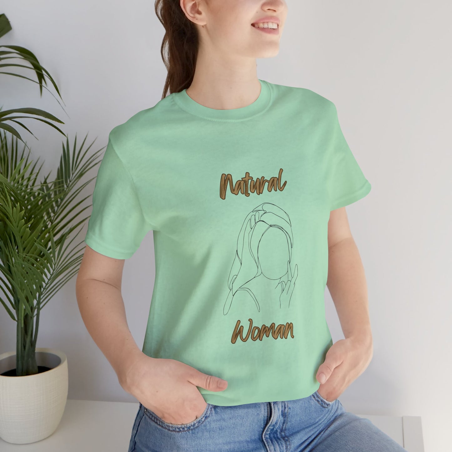 Natural Woman Towel Wrapped (BL) Short Sleeve T-Shirt