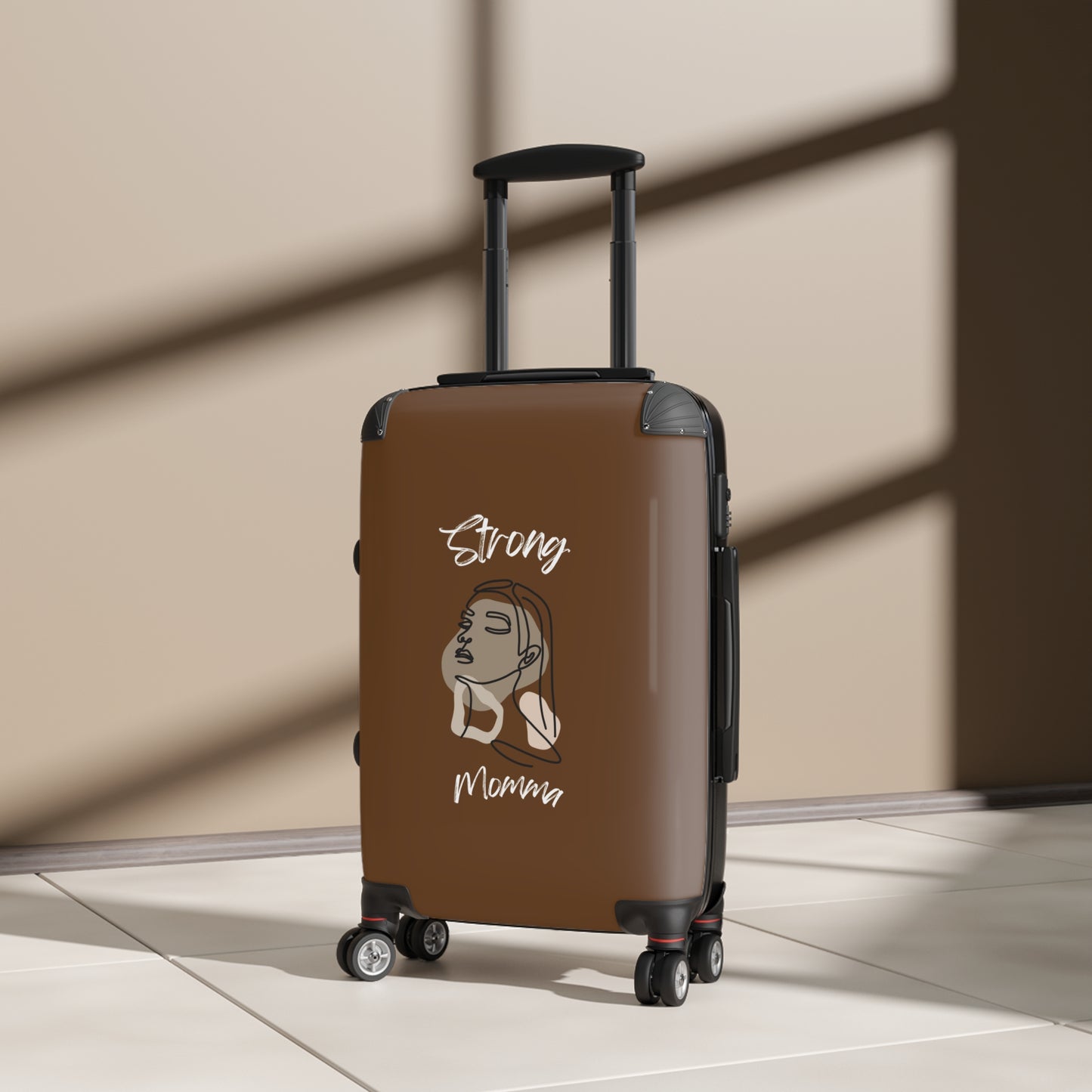 Strong Momma (WL) Luggage Bags BROWN