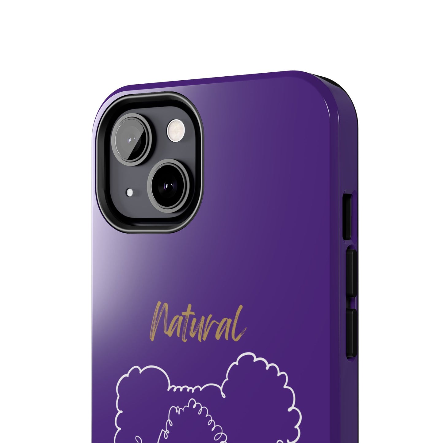 Natural Woman Twin Puffs (WL)Tough Phone Cases PURPLE