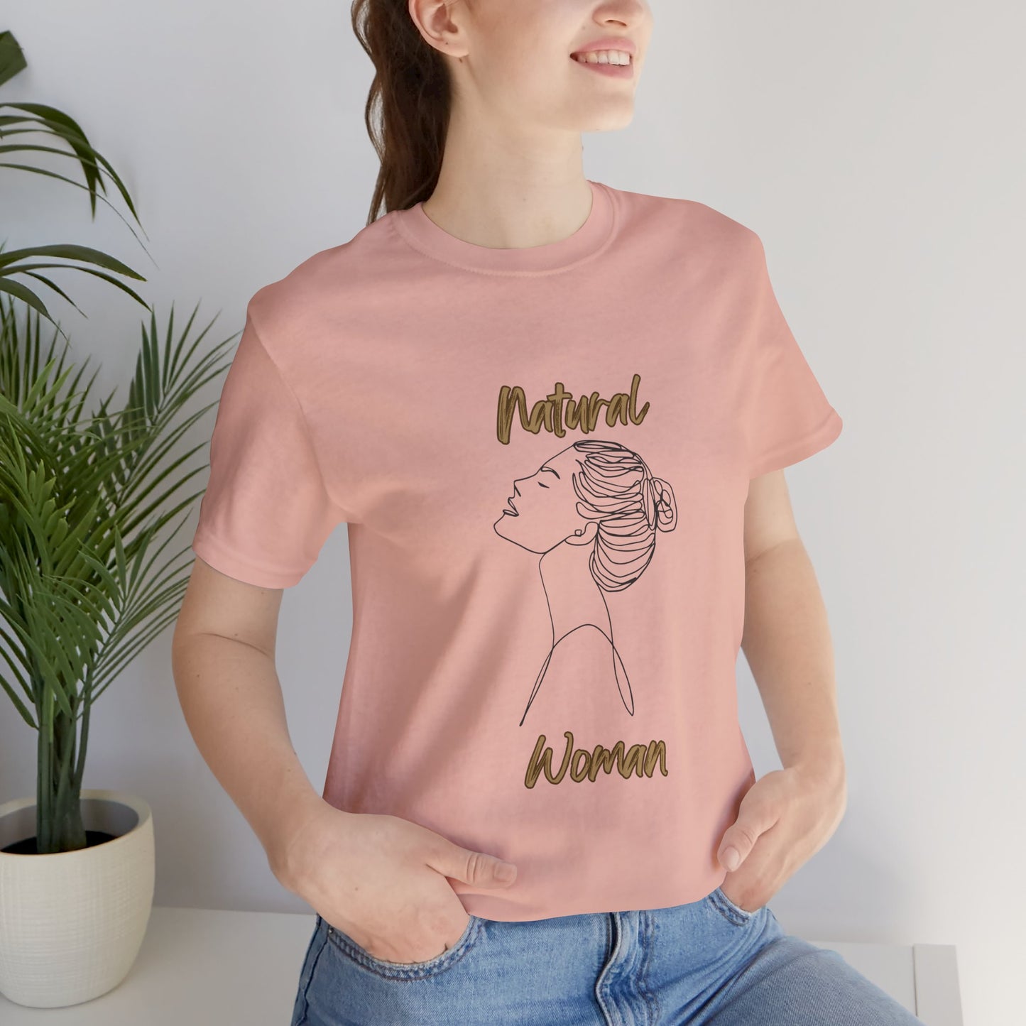 Natural Woman Wet Bun (BL) Short Sleeve T-Shirt