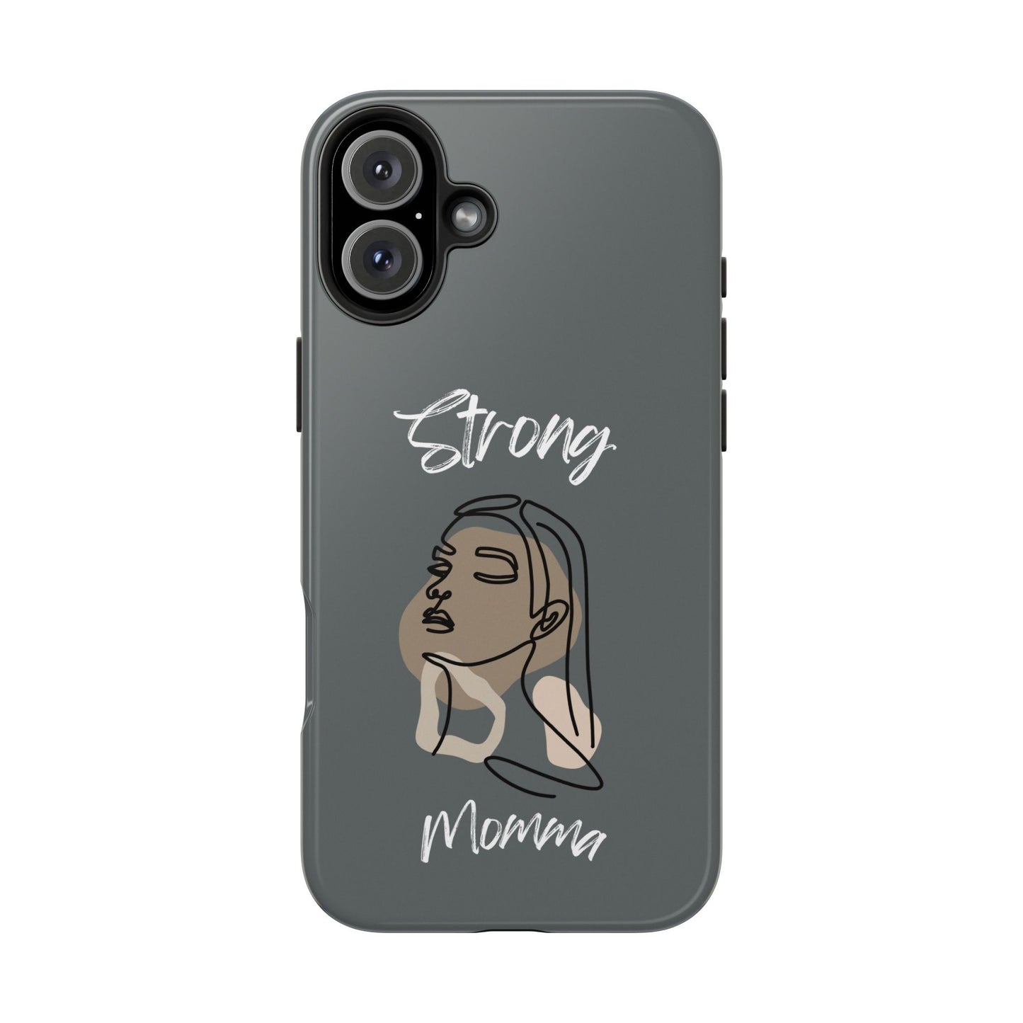 Strong Momma (WL) Tough Phone Cases DARK GREY