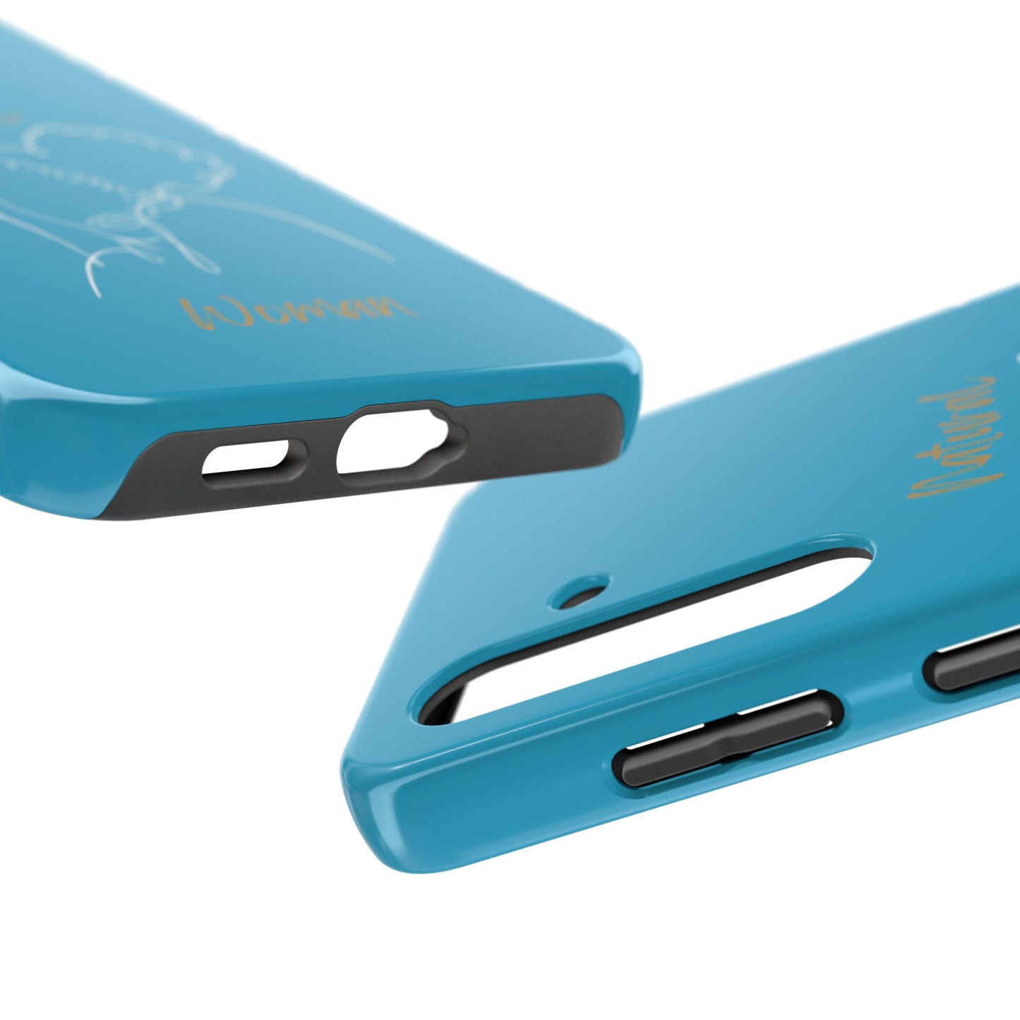 Natural Woman Twin Puffs (WL)Tough Phone Cases TURQUOISE