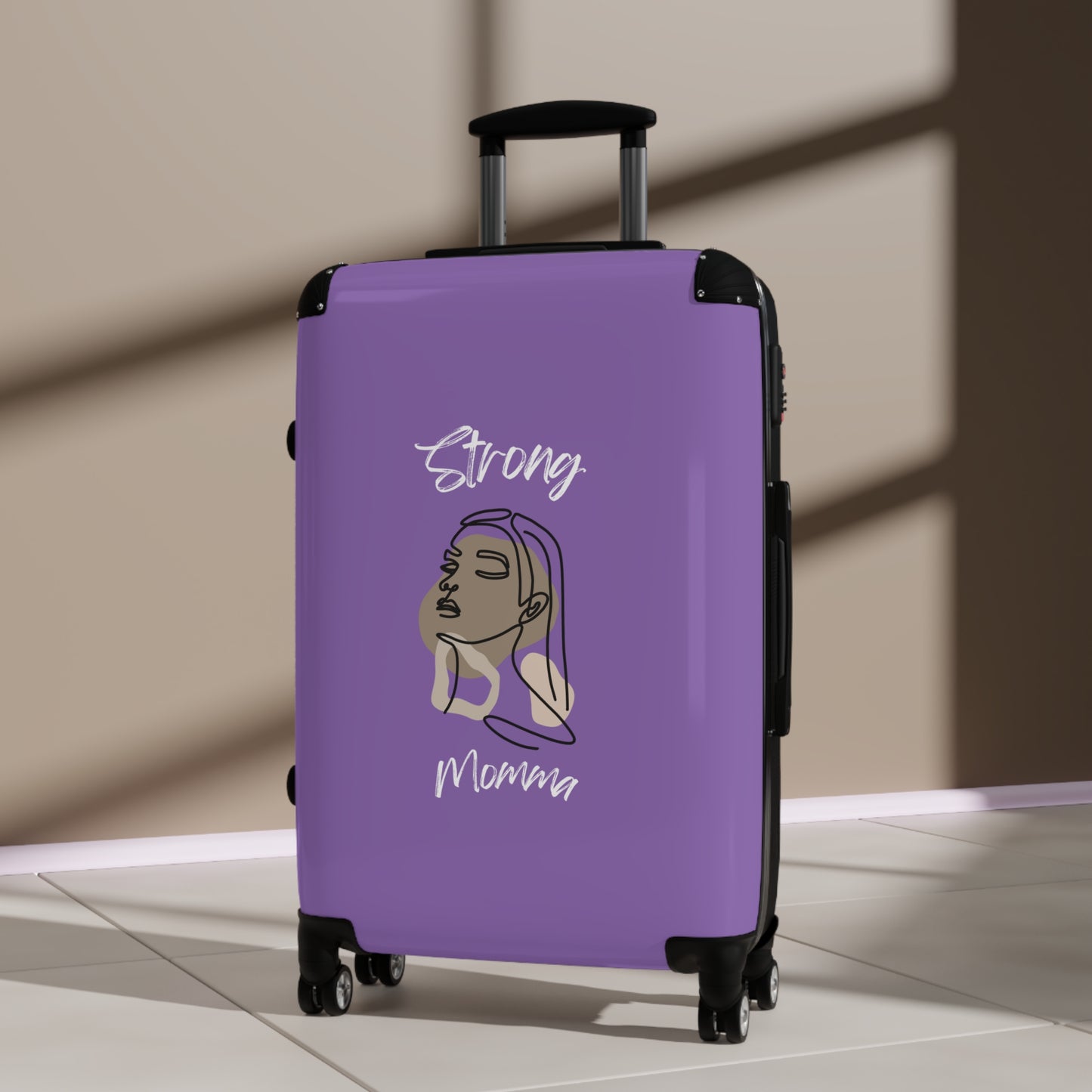 Strong Momma (WL) Luggage Bags LIGHT PURPLE