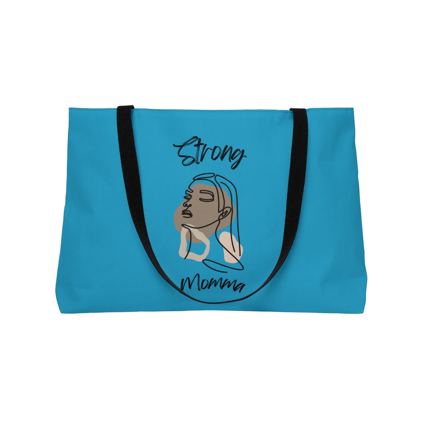 Strong Momma (BL) Weekender Tote Bag TURQUOISE