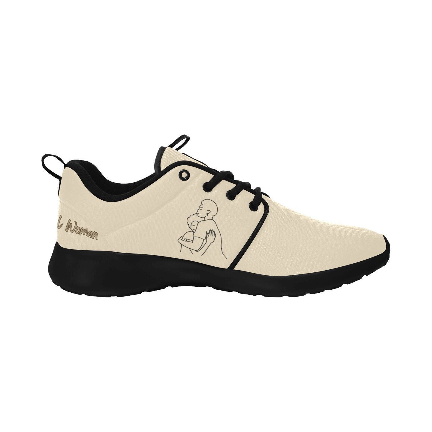 Natural Woman SAFE WITH MOMMA (BL) CREAM w/ Sole Sneakers
