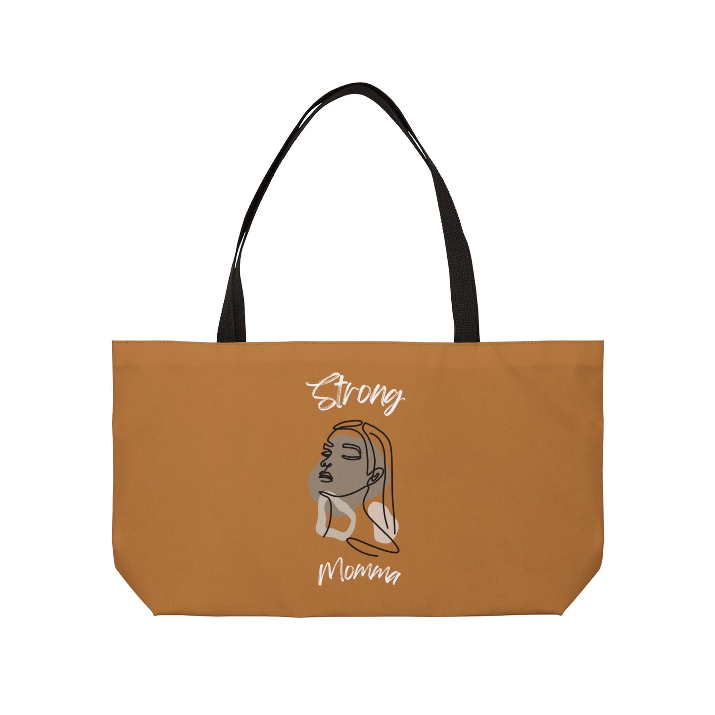 Strong Momma (WL) Weekender Tote Bag LIGHT BROWN