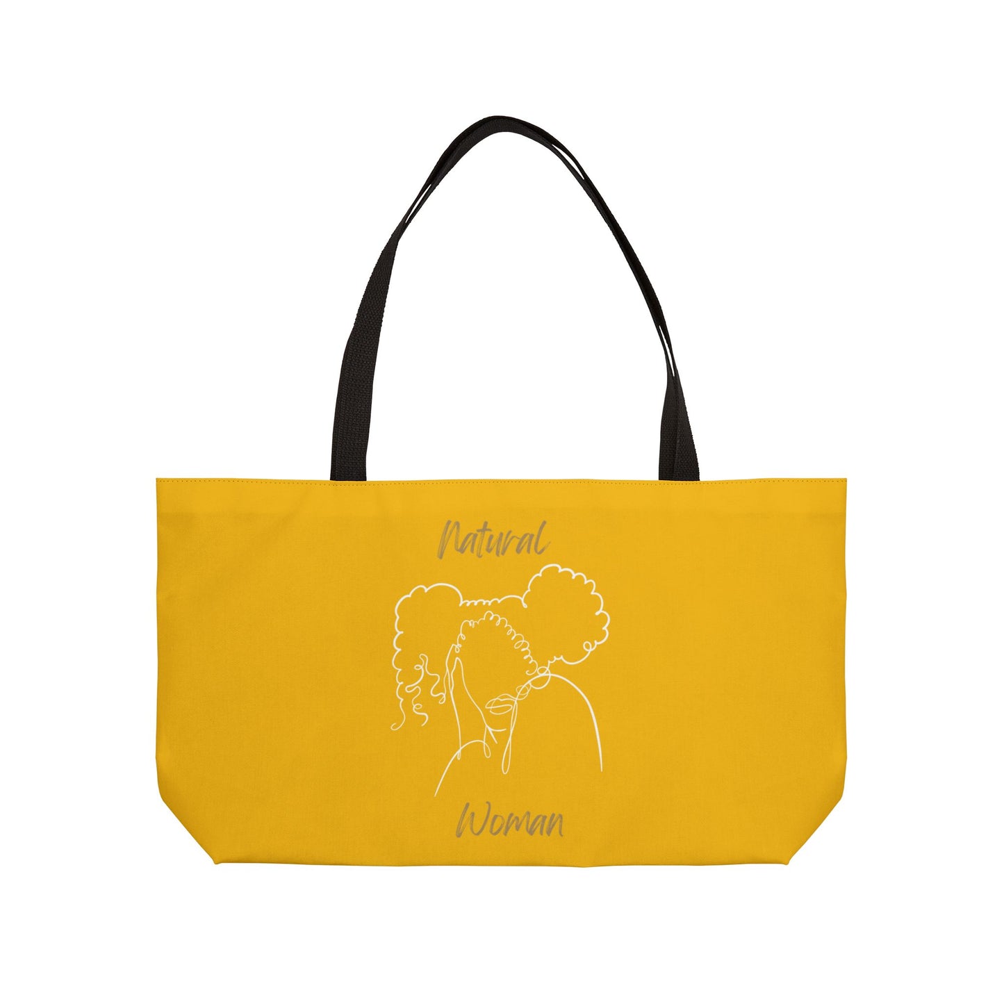 Natural Woman Twin Puffs (WL) Weekender Tote Bag YELLOW