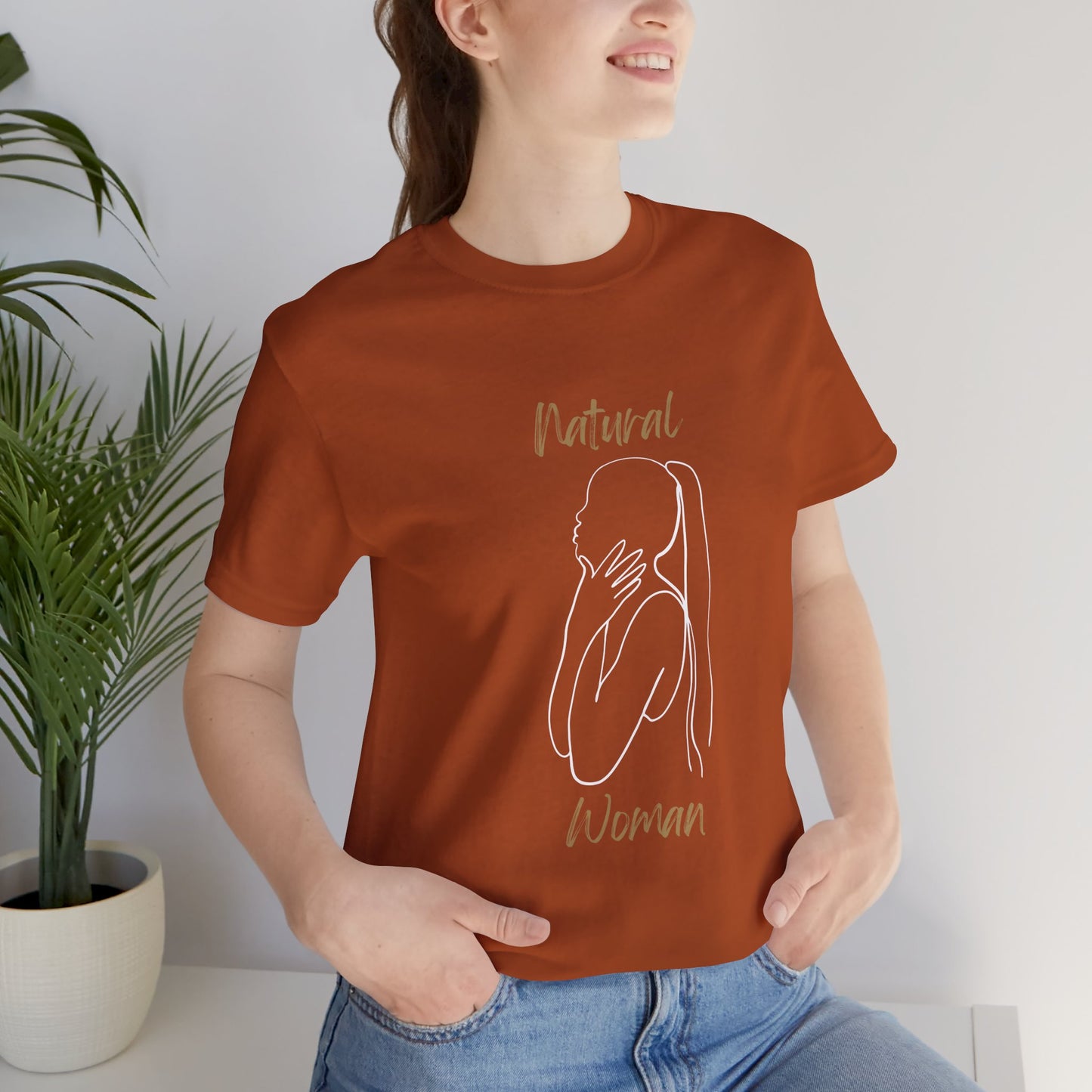Natural Woman Ponytail (WL) Short Sleeve T-Shirt