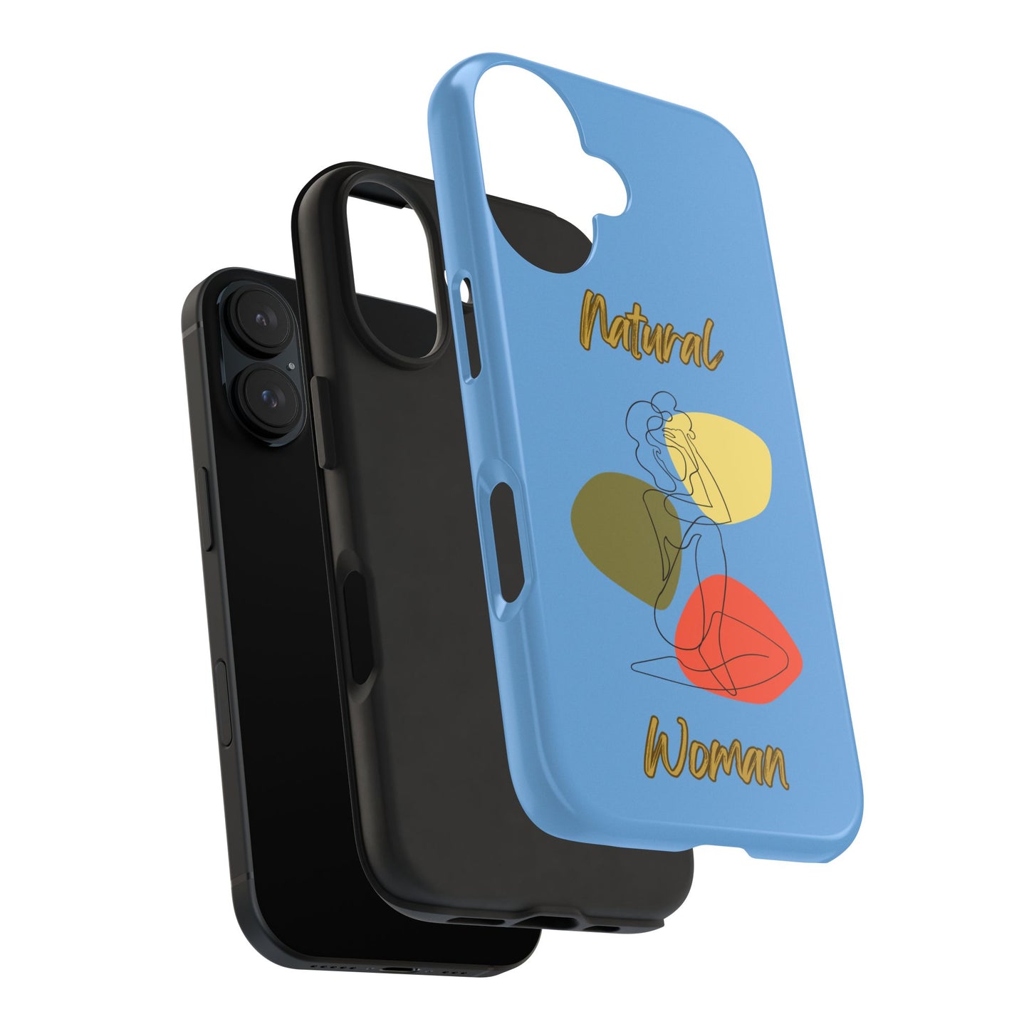 Natural Woman Colorful Pose (BL)Tough Phone Cases LIGHT BLUE