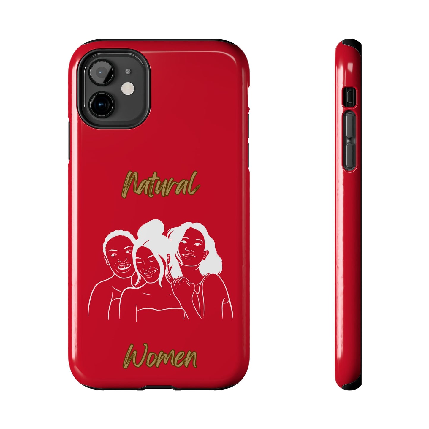 Natural Women Laughing Friends (WL)Tough Phone Cases DARK RED