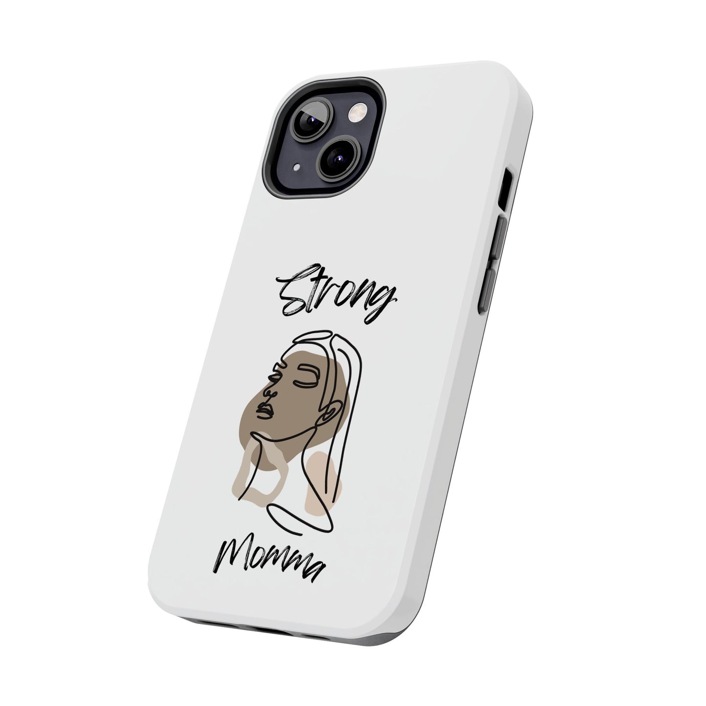 STRONG MOMMA Samsung Galaxy Tough Phone Cases (BL) White