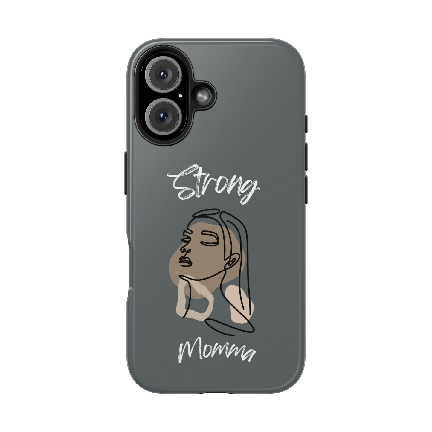 Strong Momma (WL) Tough Phone Cases DARK GREY