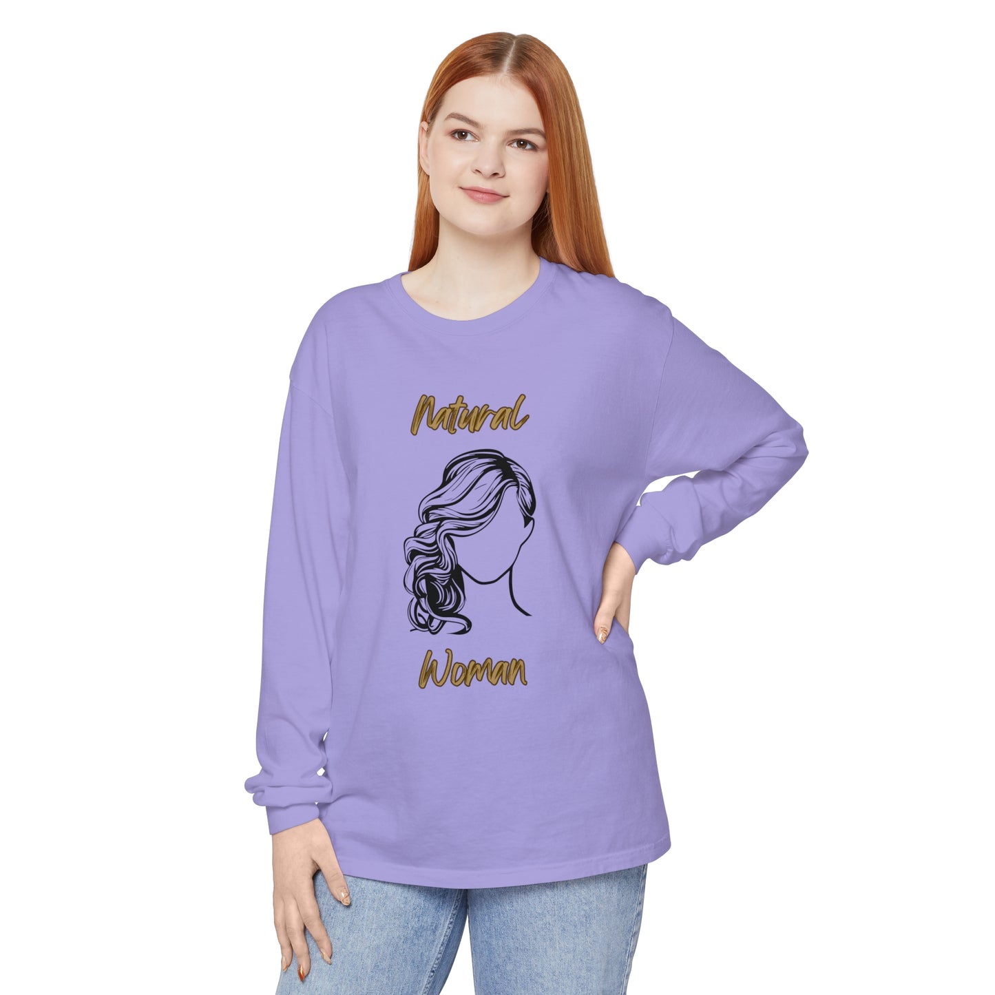 Natural Woman Long Curl (BL) Long Sleeve T-Shirt
