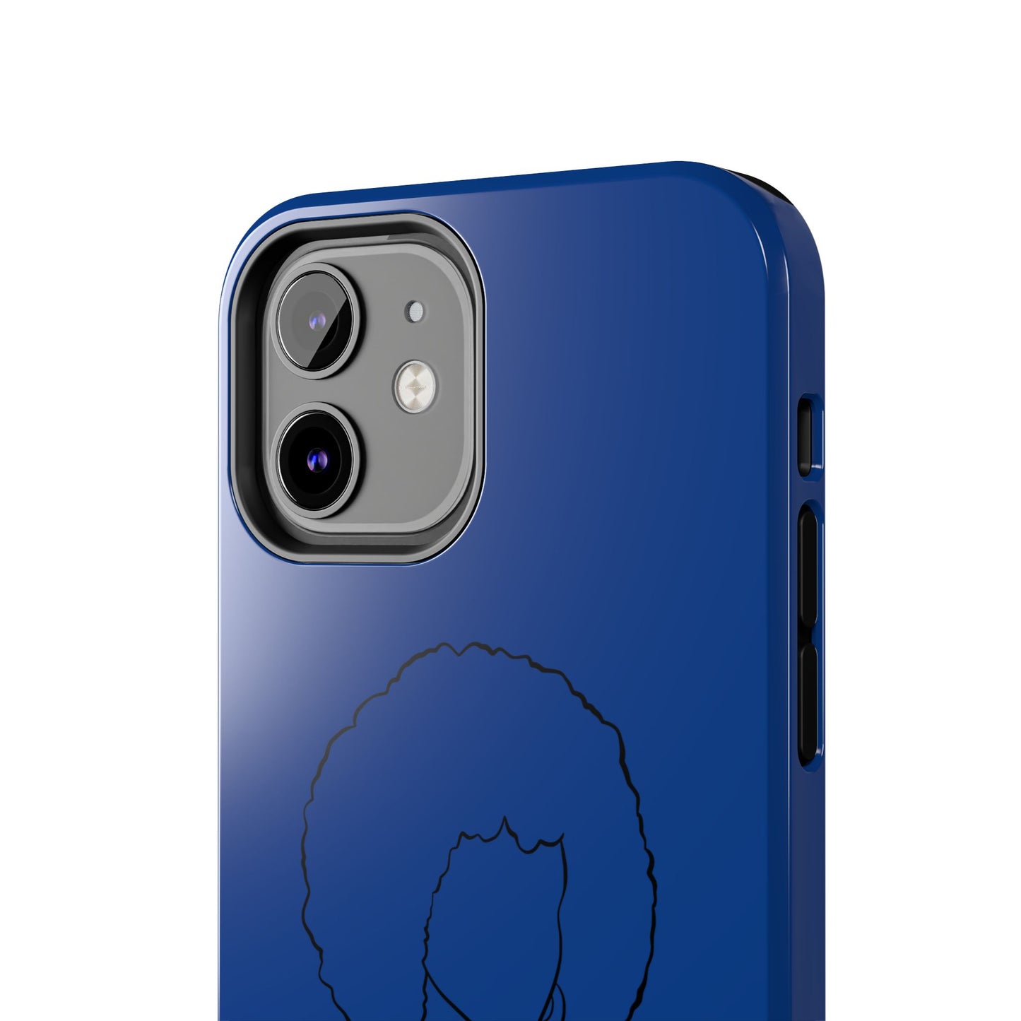 Natural Woman Afro (BL)Tough Phone Cases DARK BLUE
