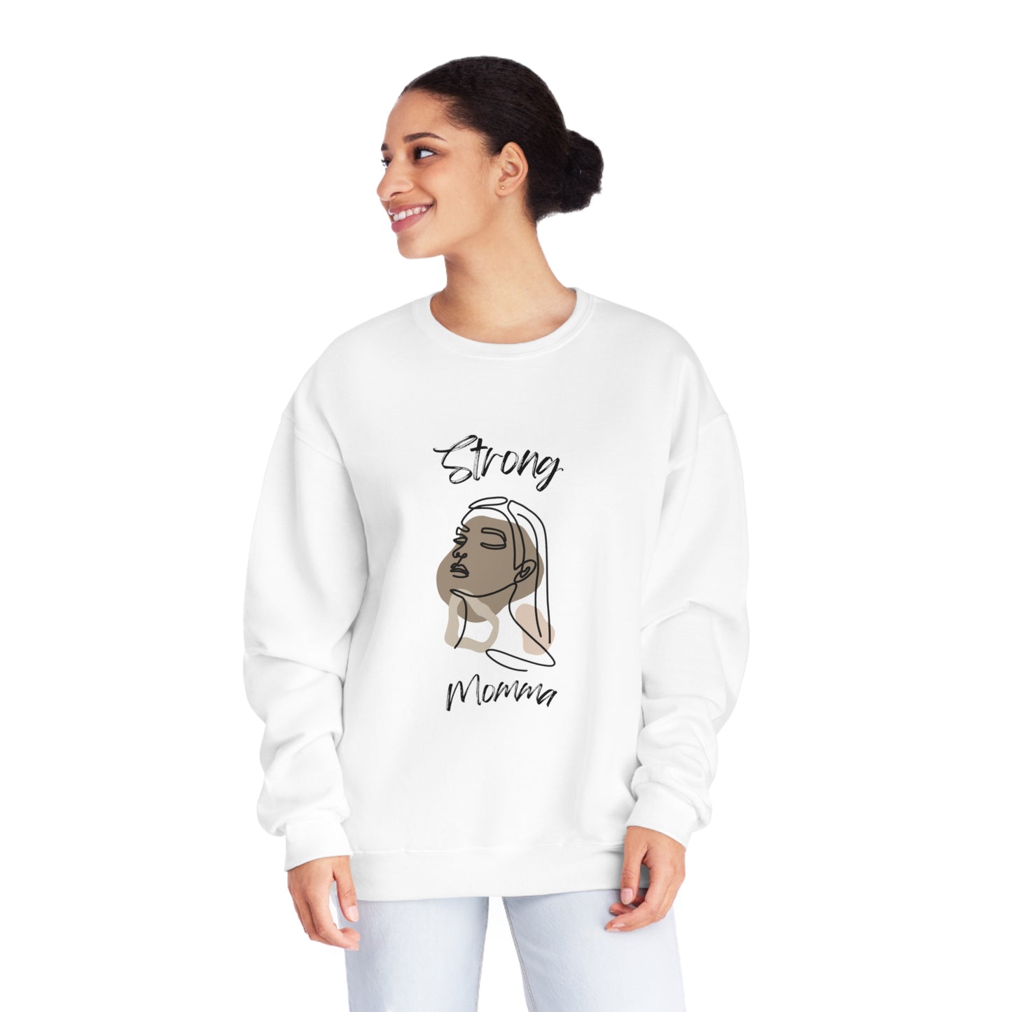 Strong Momma Crewneck Sweatshirt (BL)