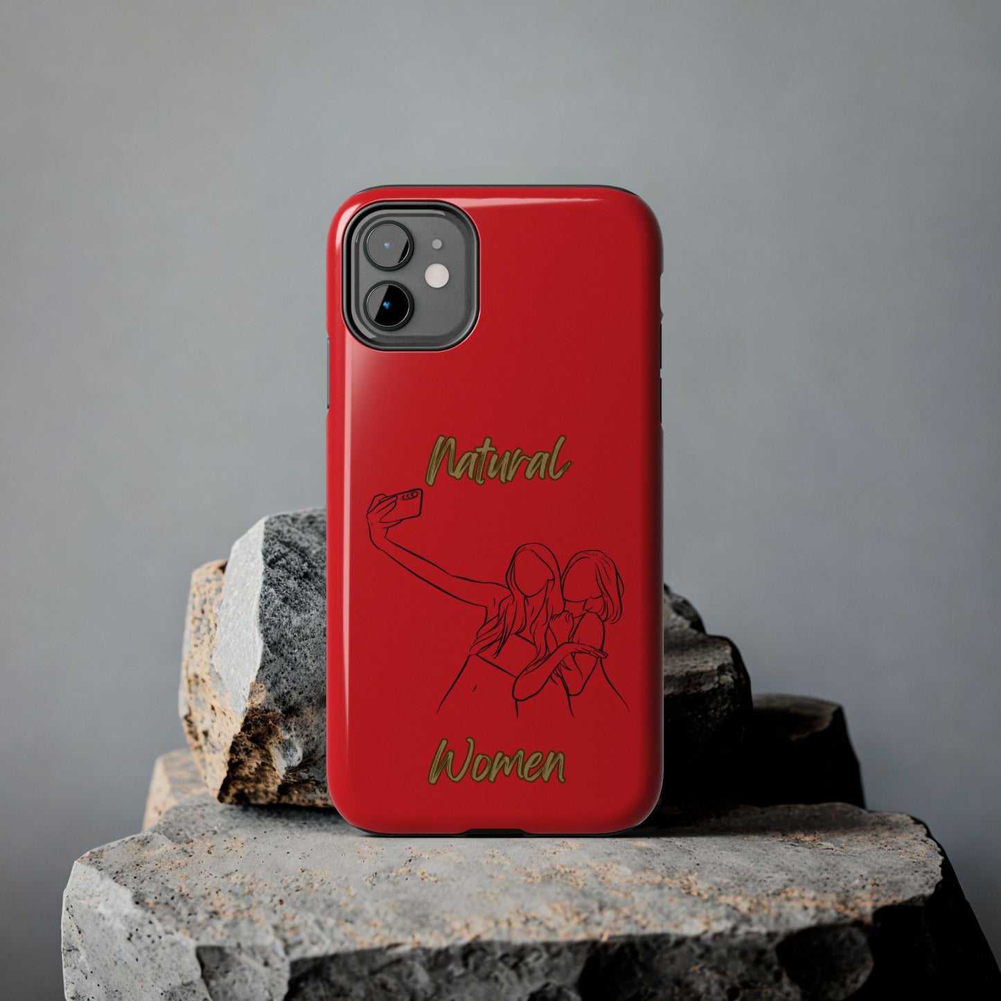 Natural Woman Friends Selfie (BL)Tough Phone Cases RED