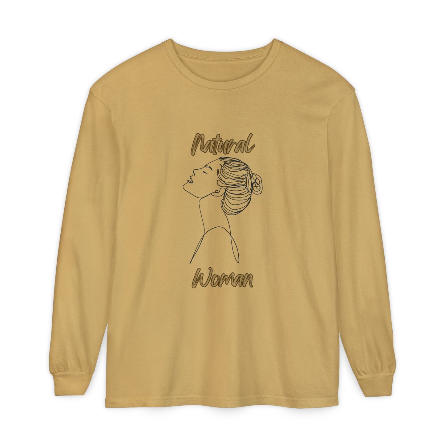Natural Woman Wet Bun (BL) Long Sleeve T-Shirt