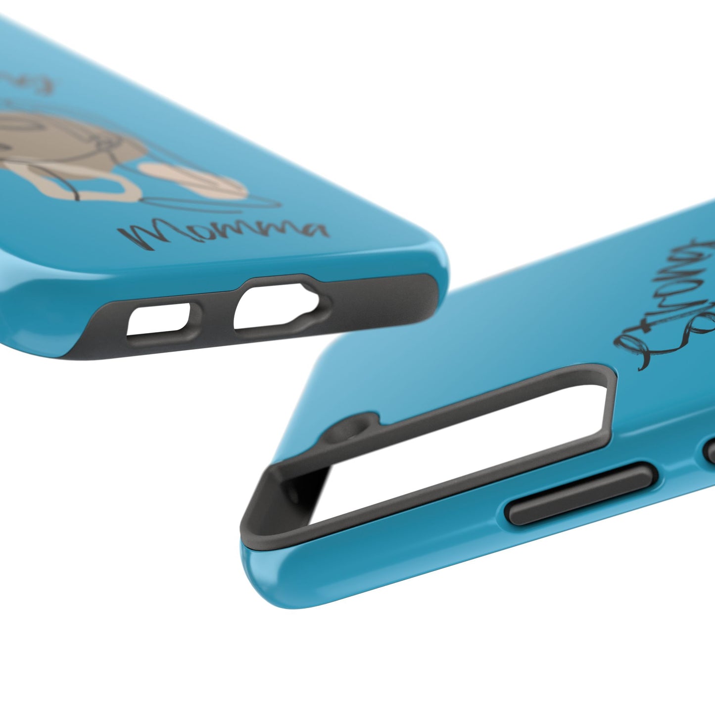 STRONG MOMMA Samsung Galaxy Tough Phone Cases (BL) Turquoise