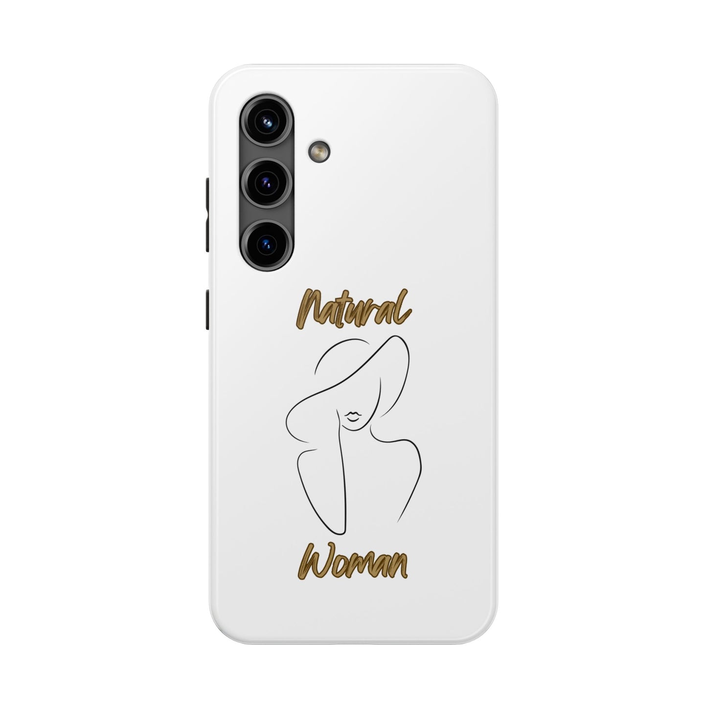Natural Woman Sun Hat (BL) Tough Phone Cases WHITE