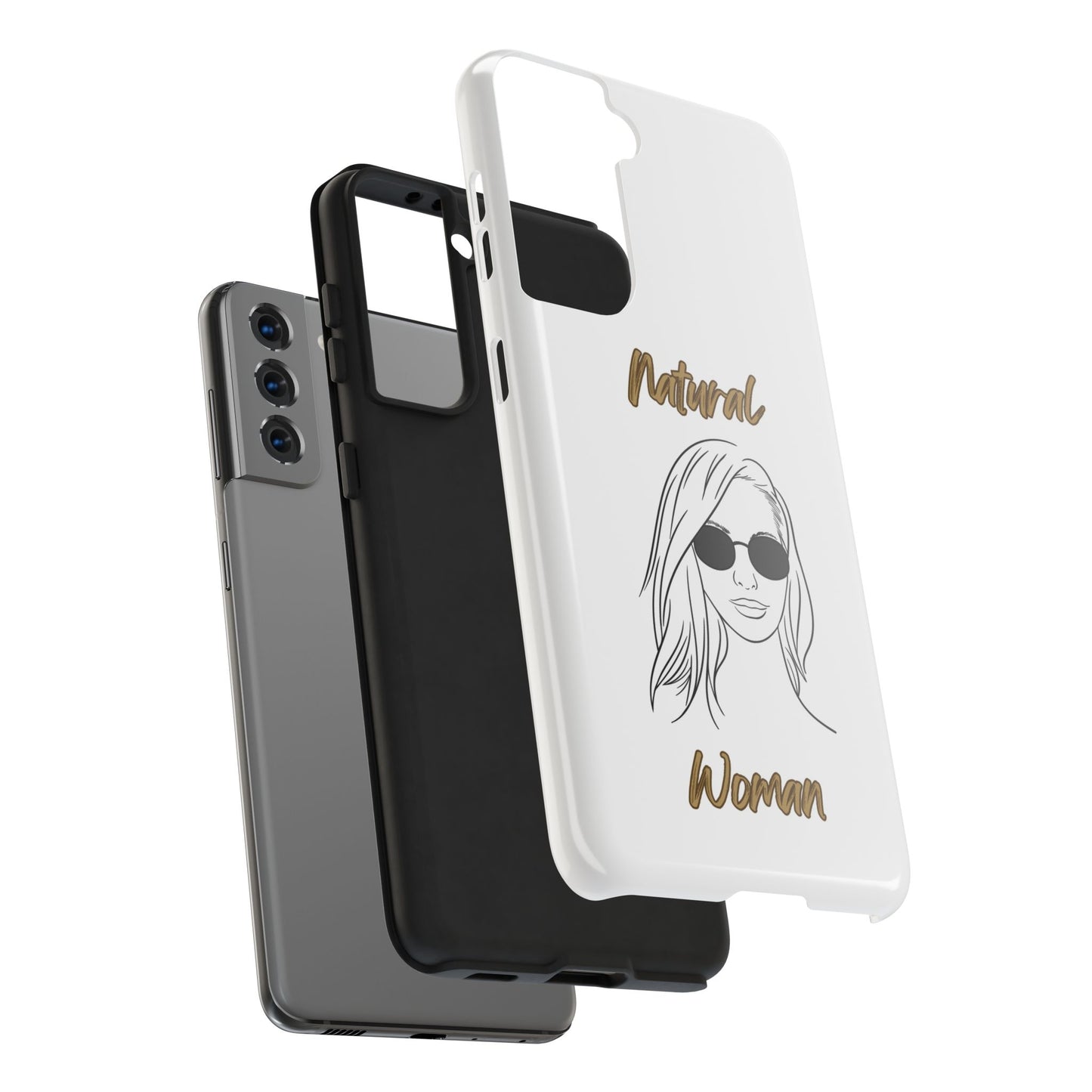 Natural Woman Shades (BL)Tough Phone Cases WHITE