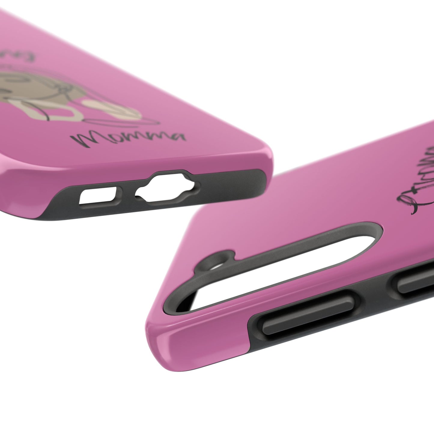 STRONG MOMMA Samsung Galaxy Tough Phone Cases (BL) Light Pink