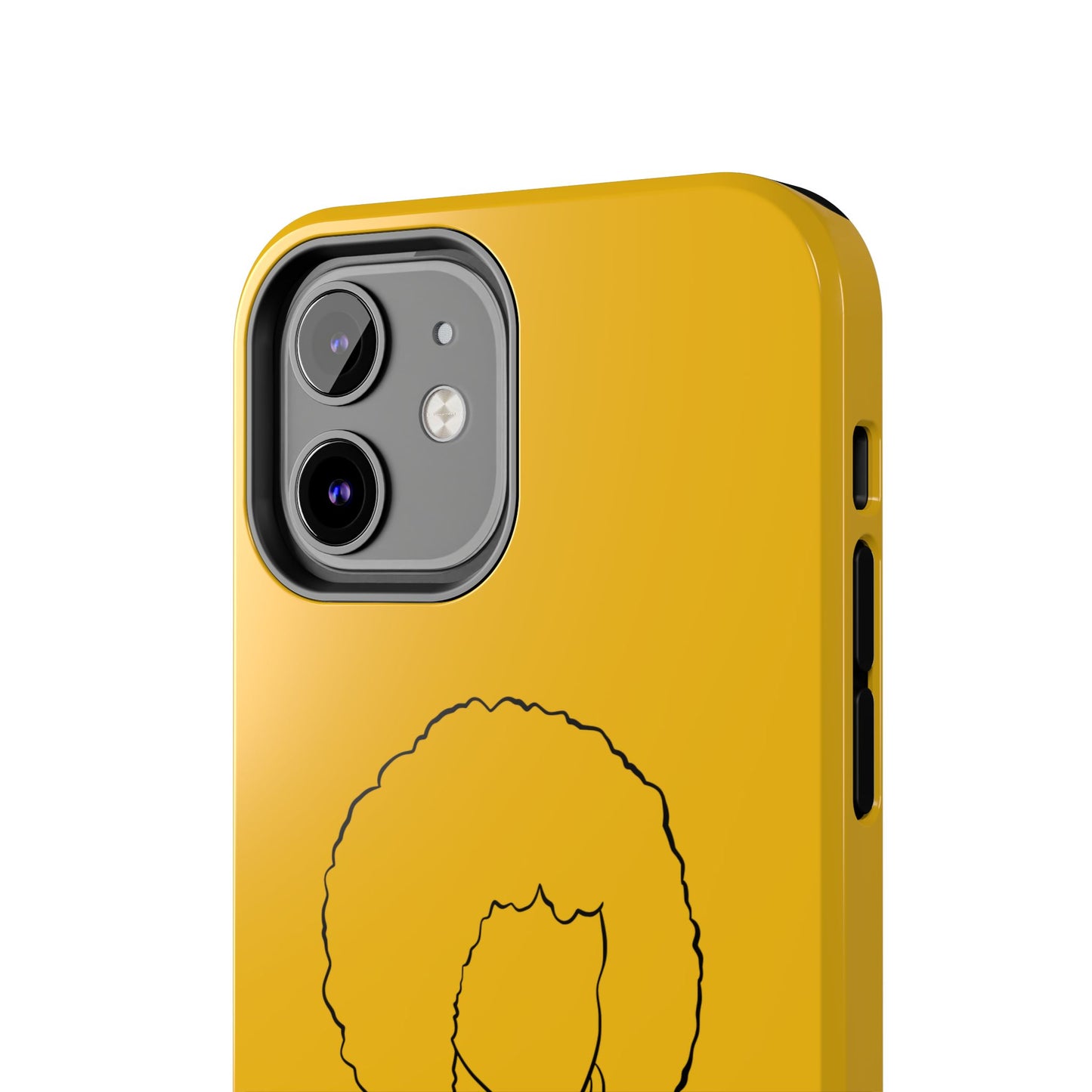 Natural Woman Afro (BL) Tough Phone Case YELLOW