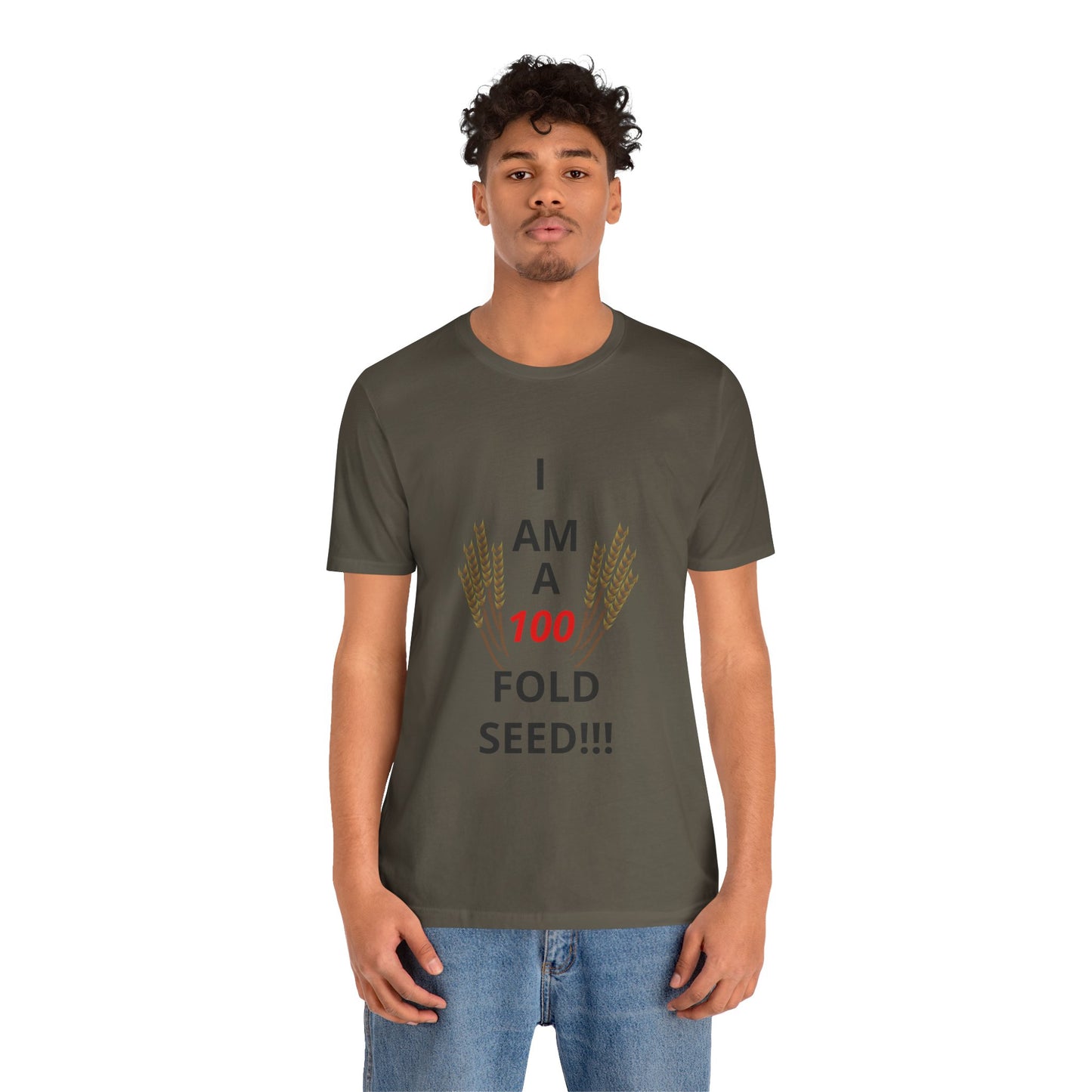 100 Fold Seed (BL)Unisex Jersey Short Sleeve T-Shirt
