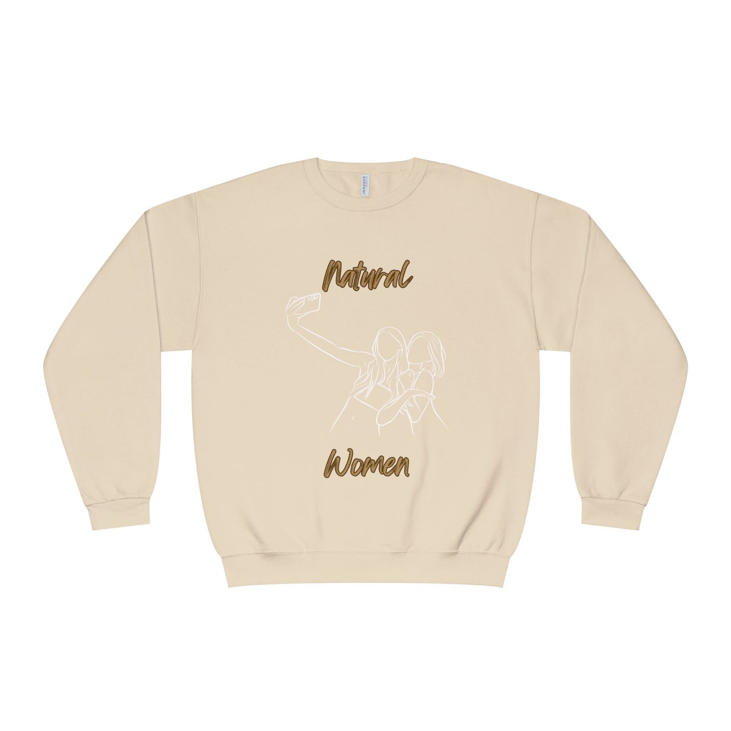 Natural Women Friends Selfie (WL) Crewneck Sweatshirt