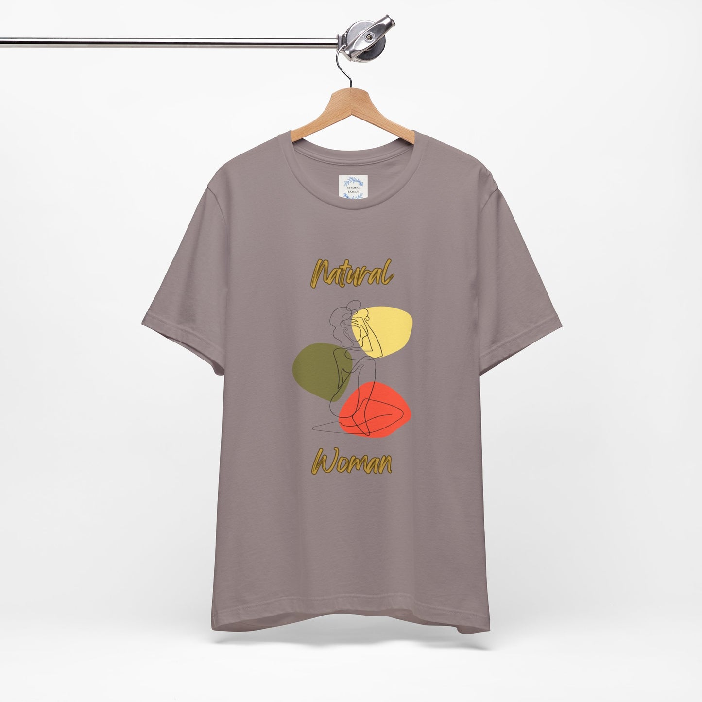 Natural Woman Colorful Pose (BL) Short Sleeve T-Shirt