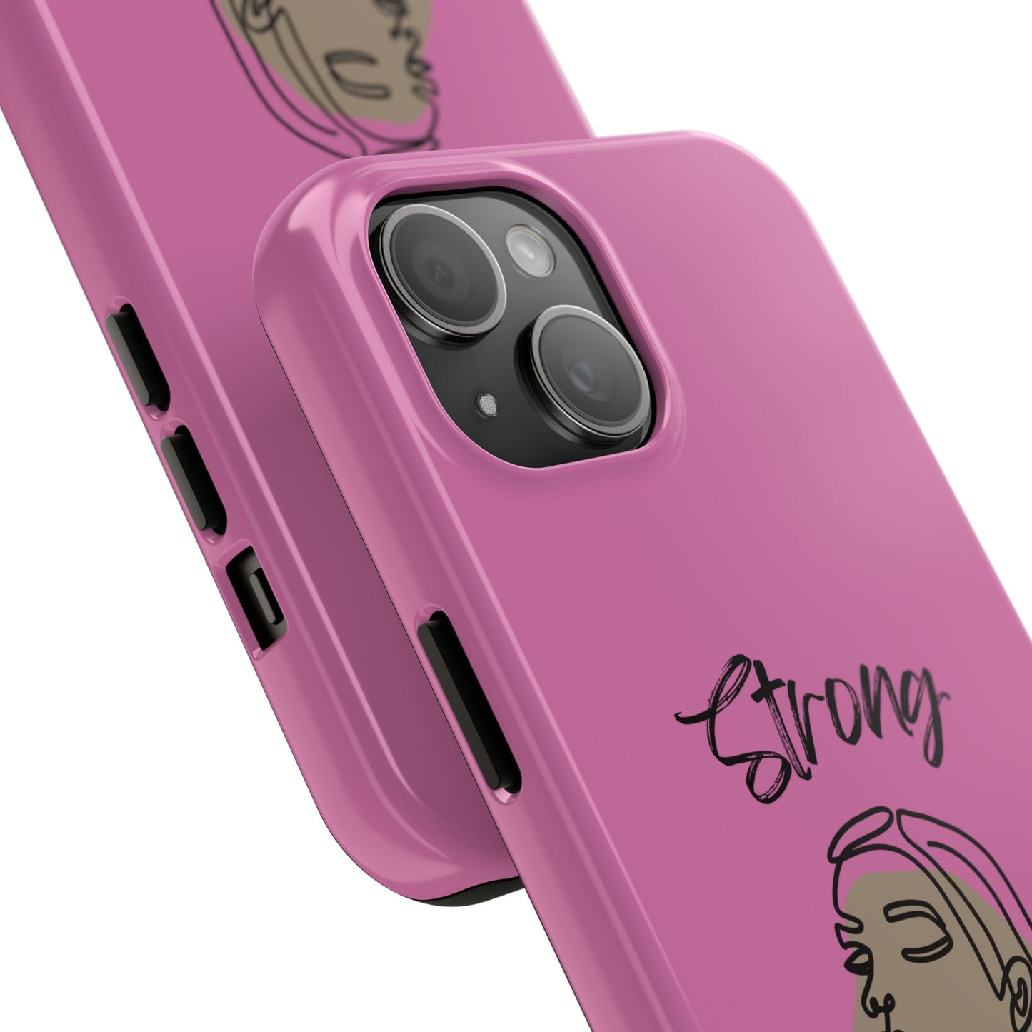 STRONG MOMMA Samsung Galaxy Tough Phone Cases (BL) Light Pink