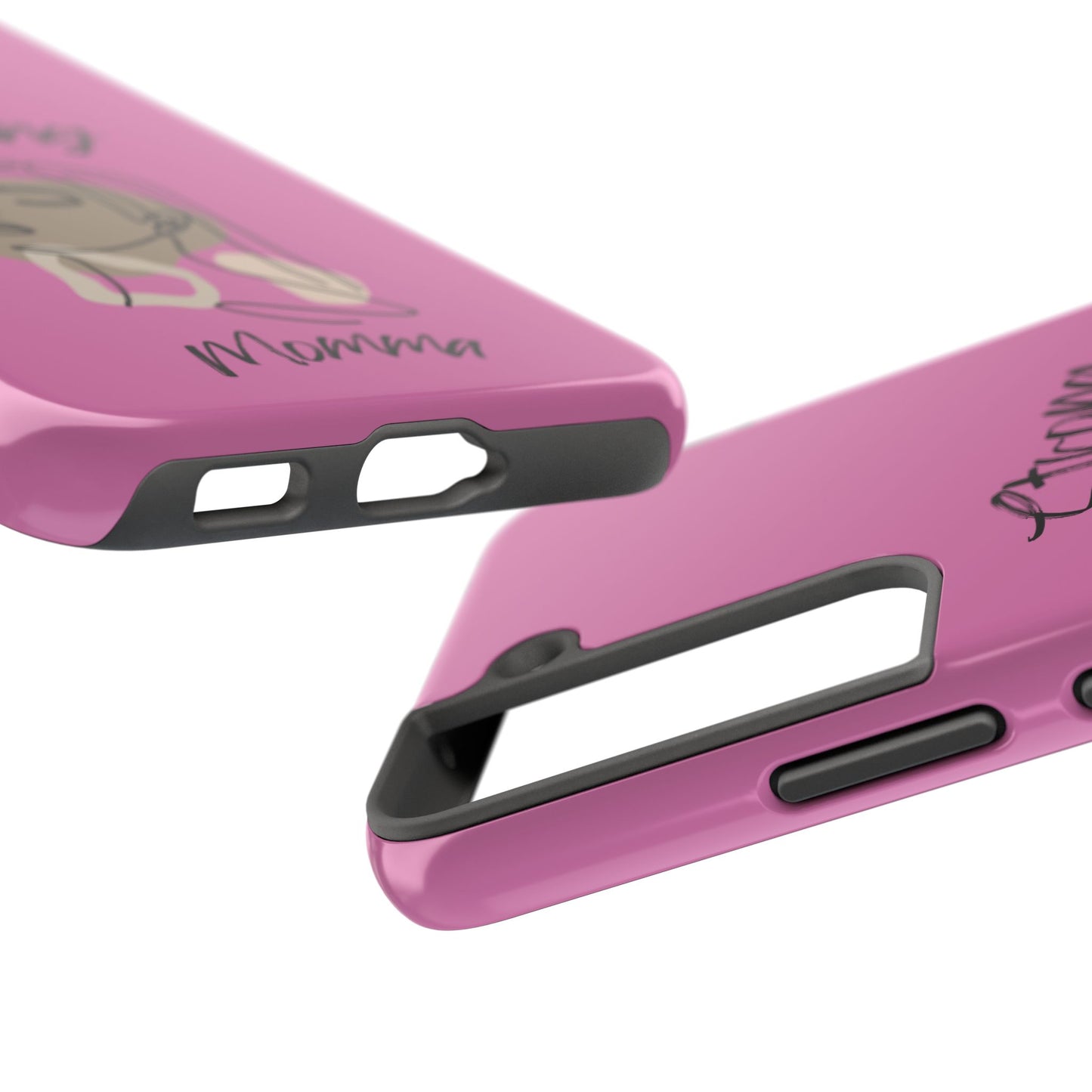 STRONG MOMMA Samsung Galaxy Tough Phone Cases (BL) Light Pink