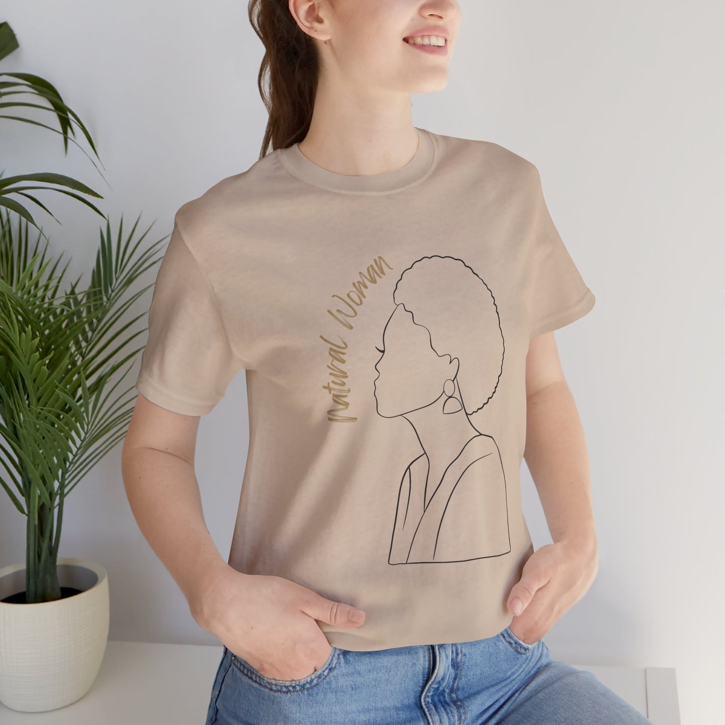 Natural Woman Sm Fro (BL) Short Sleeve T-Shirt