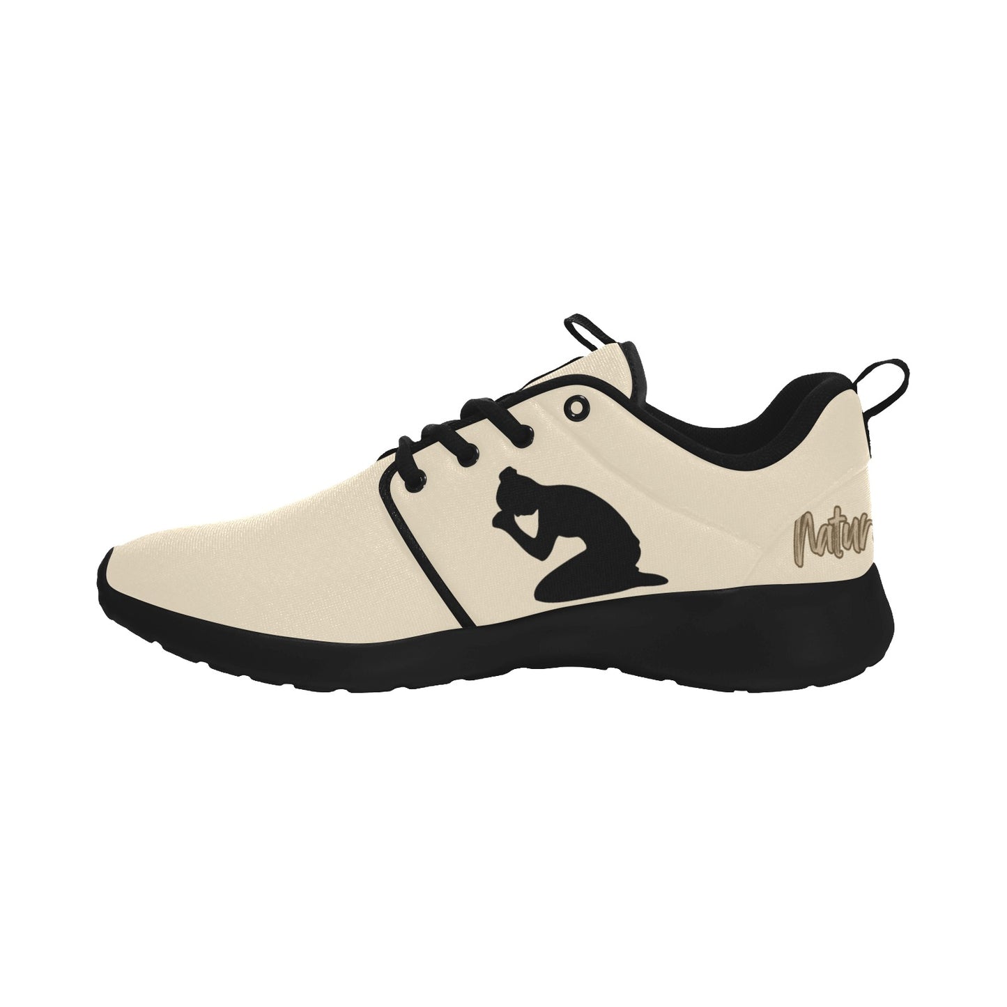 Natural Woman PRAY (BL) CREAM w/ Black Sole Sneakers