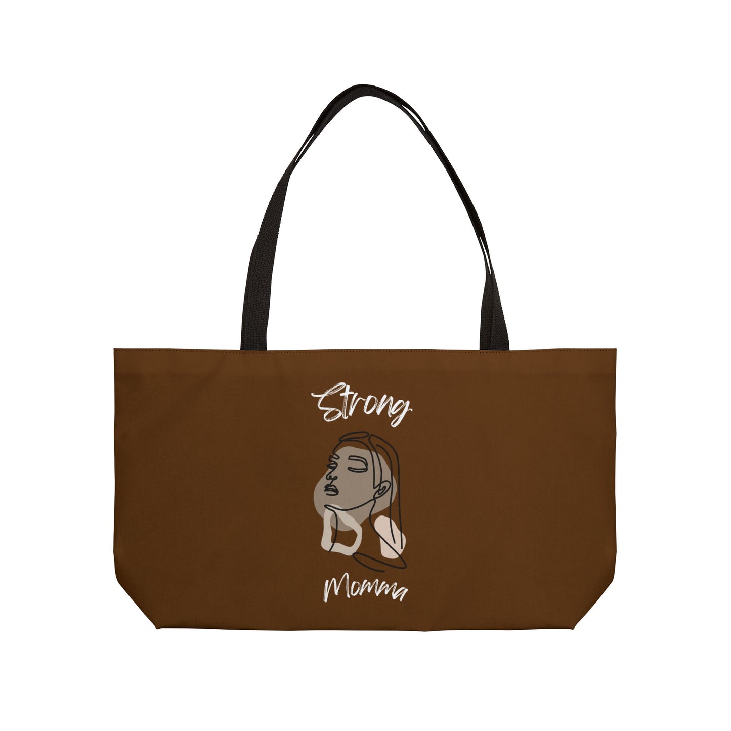 Strong Momma (WL) Weekender Tote Bag BROWN