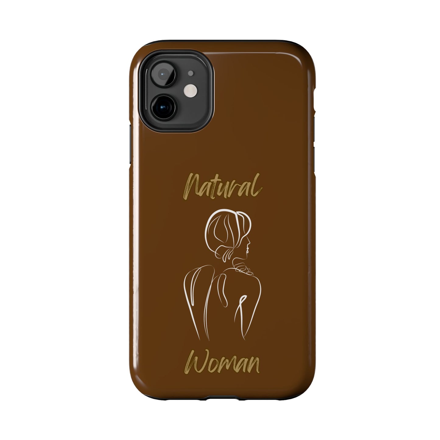 Natural Woman Back (WL)Tough Phone Cases BROWN
