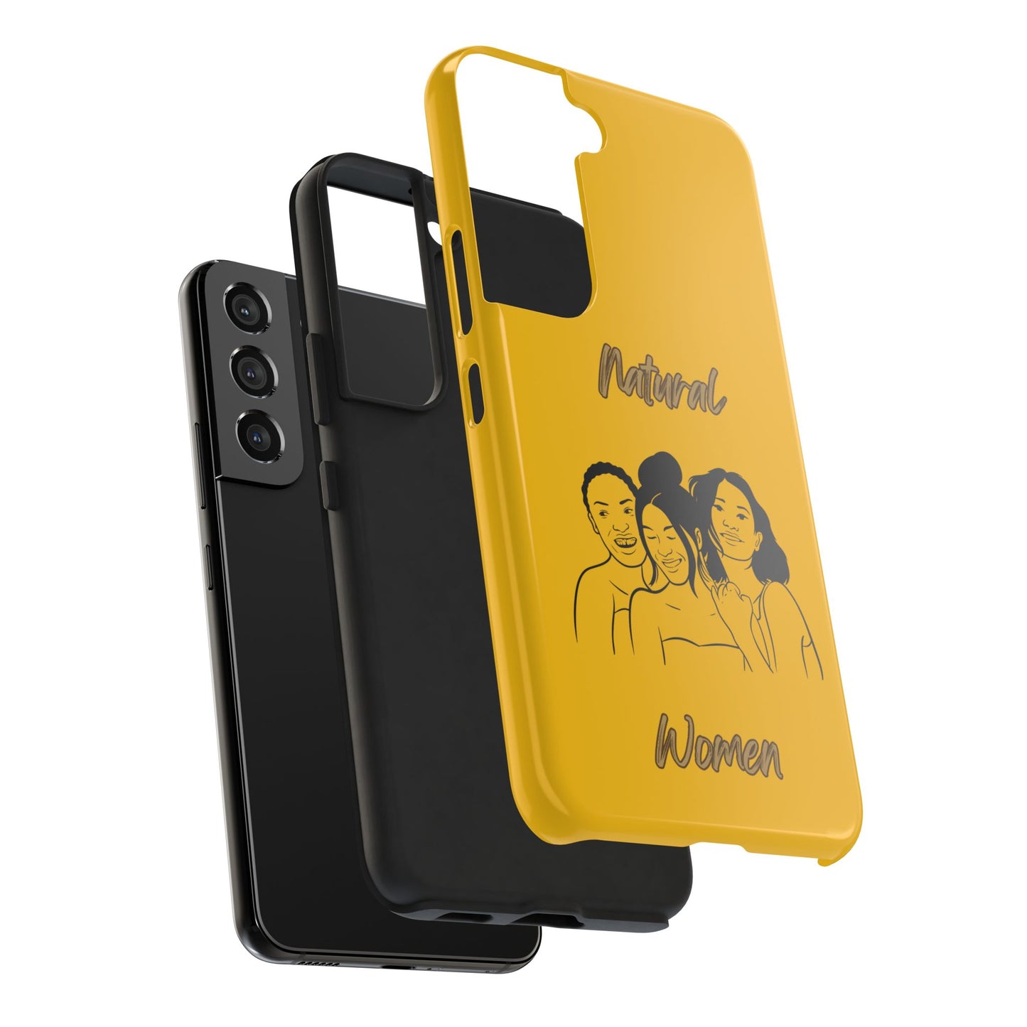 Natural Women Laughing Friends (BL)Tough Phone Cases YELLOW