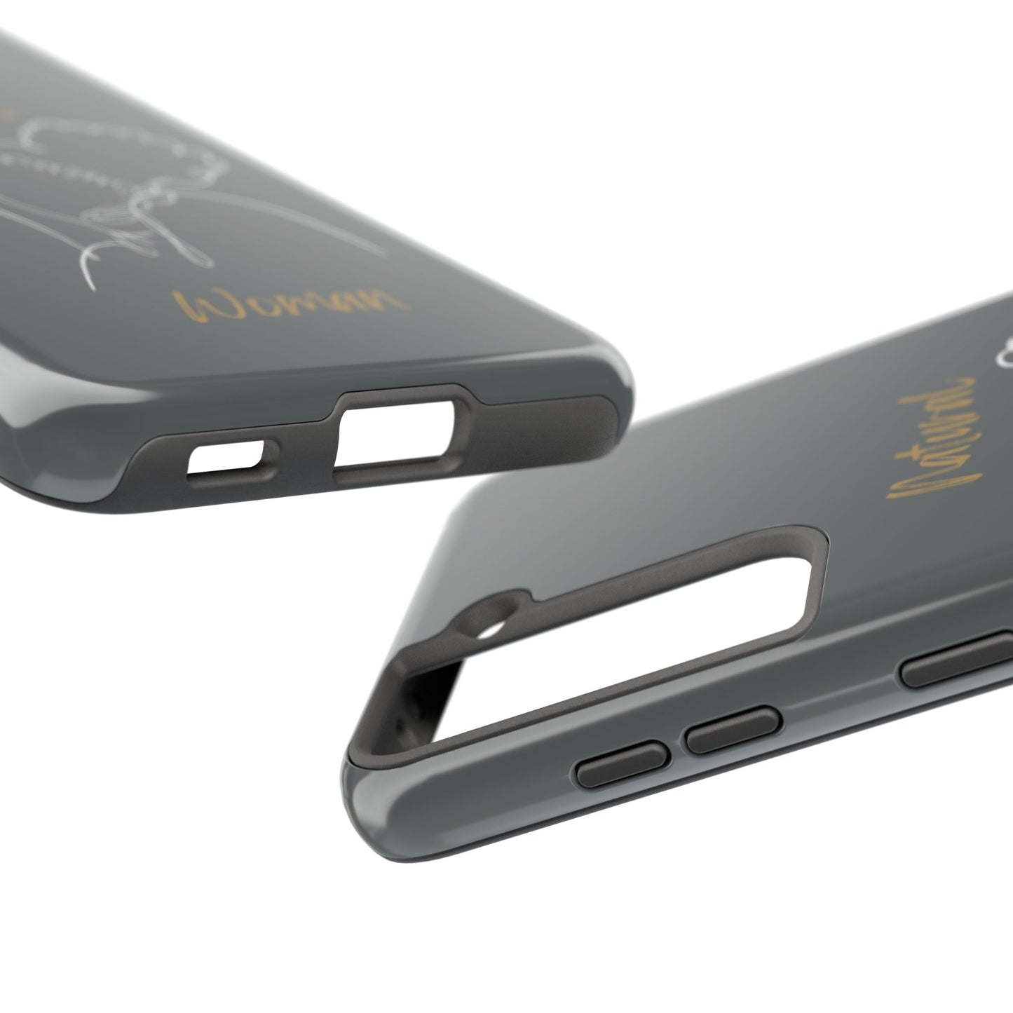 Natural Woman Twin Puffs (WL)Tough Phone Cases DARK GREY