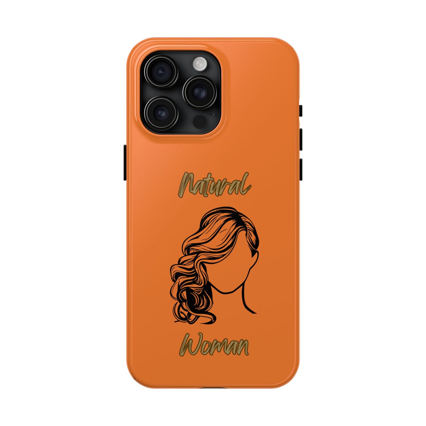Natural Woman Long Curl (BL)Tough Phone Cases CRUSTA